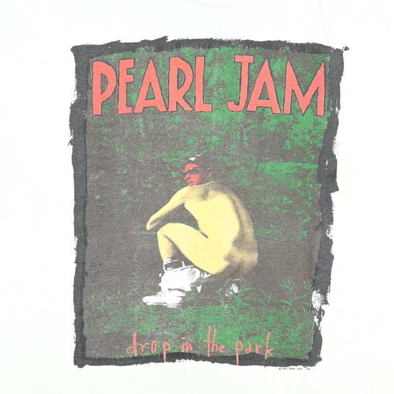 1992© PEARL JAM "DROP IN THE PARK" T-SHIRT SIZE XL