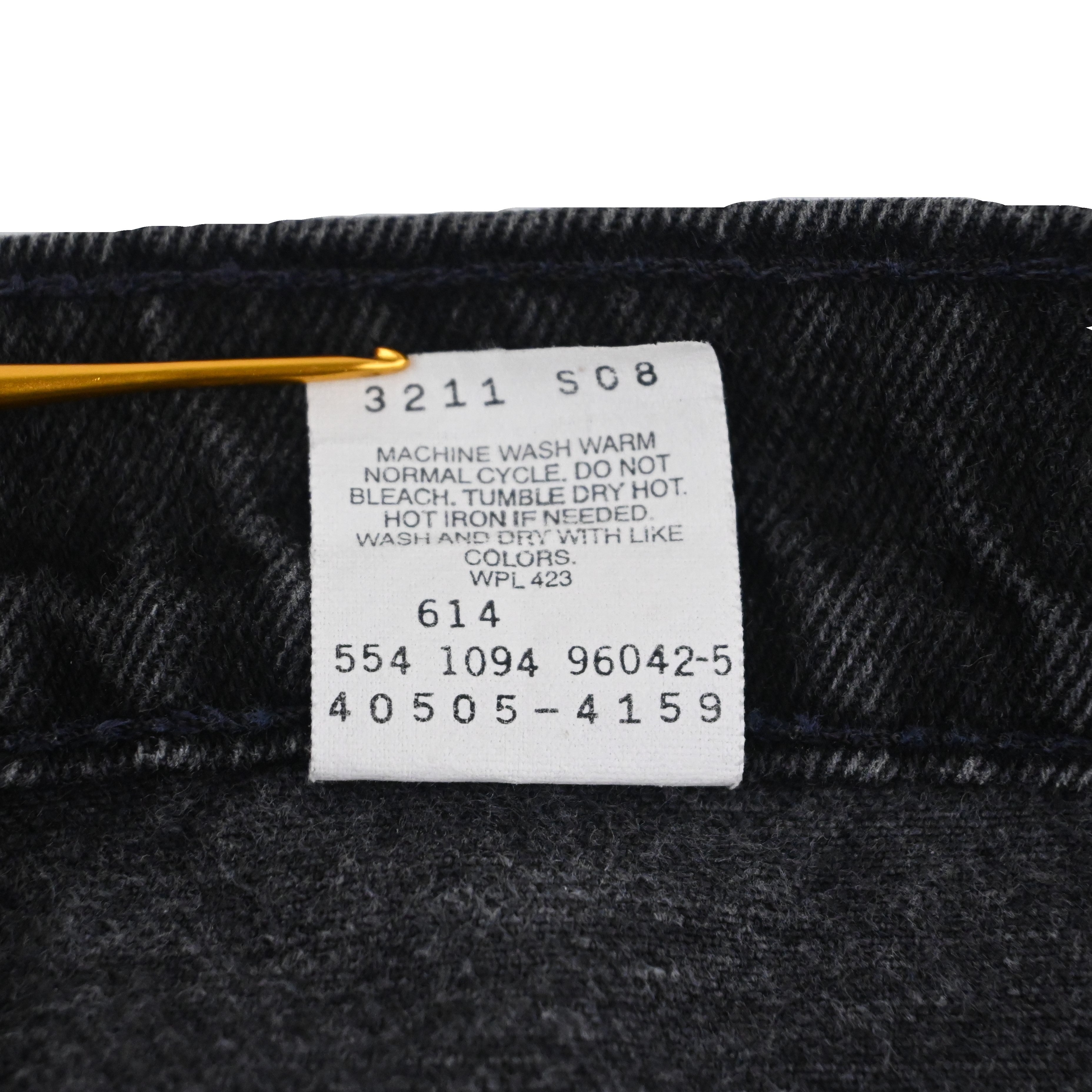 '94 Levi's 40505-4159 Black Size W34 L30