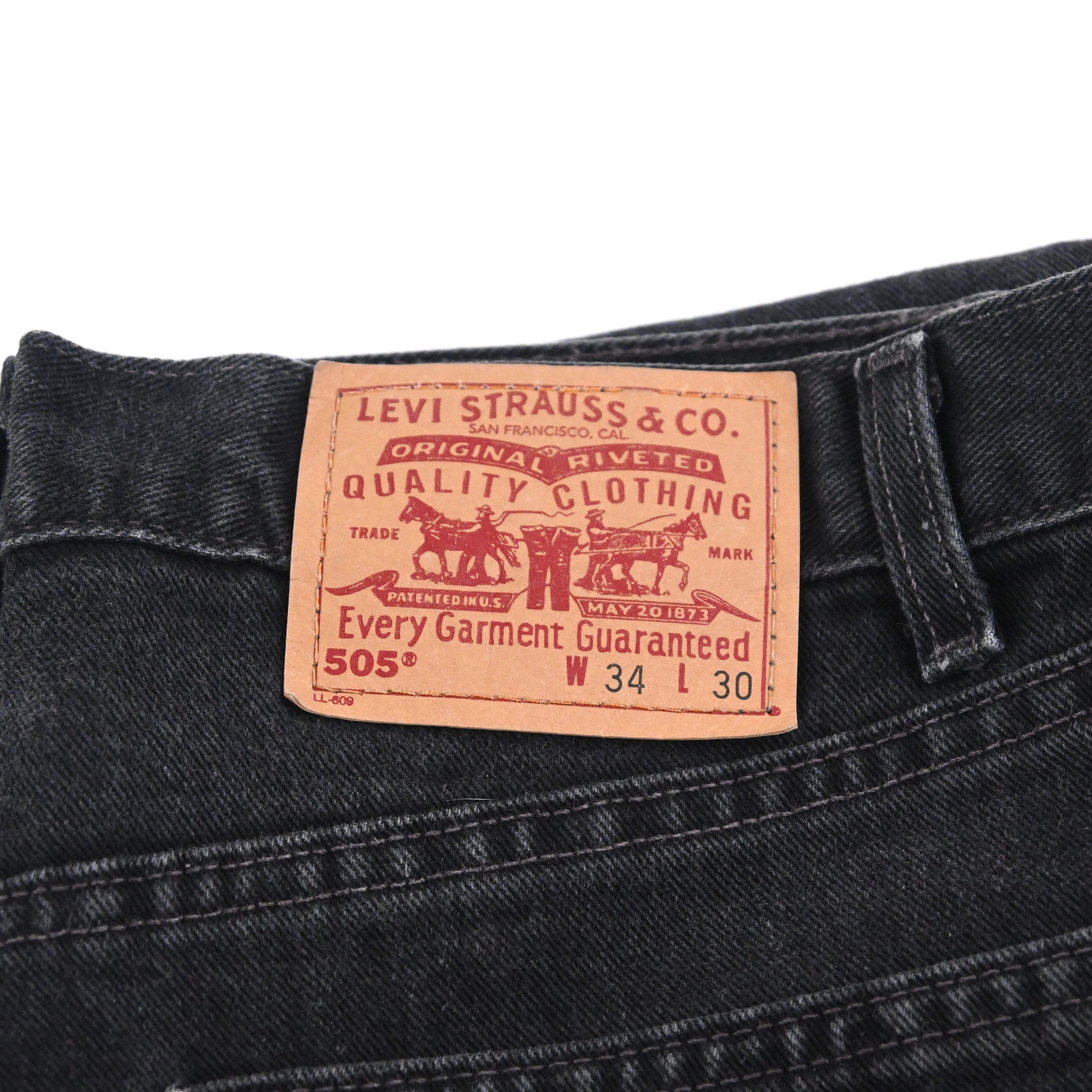'00 Levi's 505-0260 Black Size W33 L30