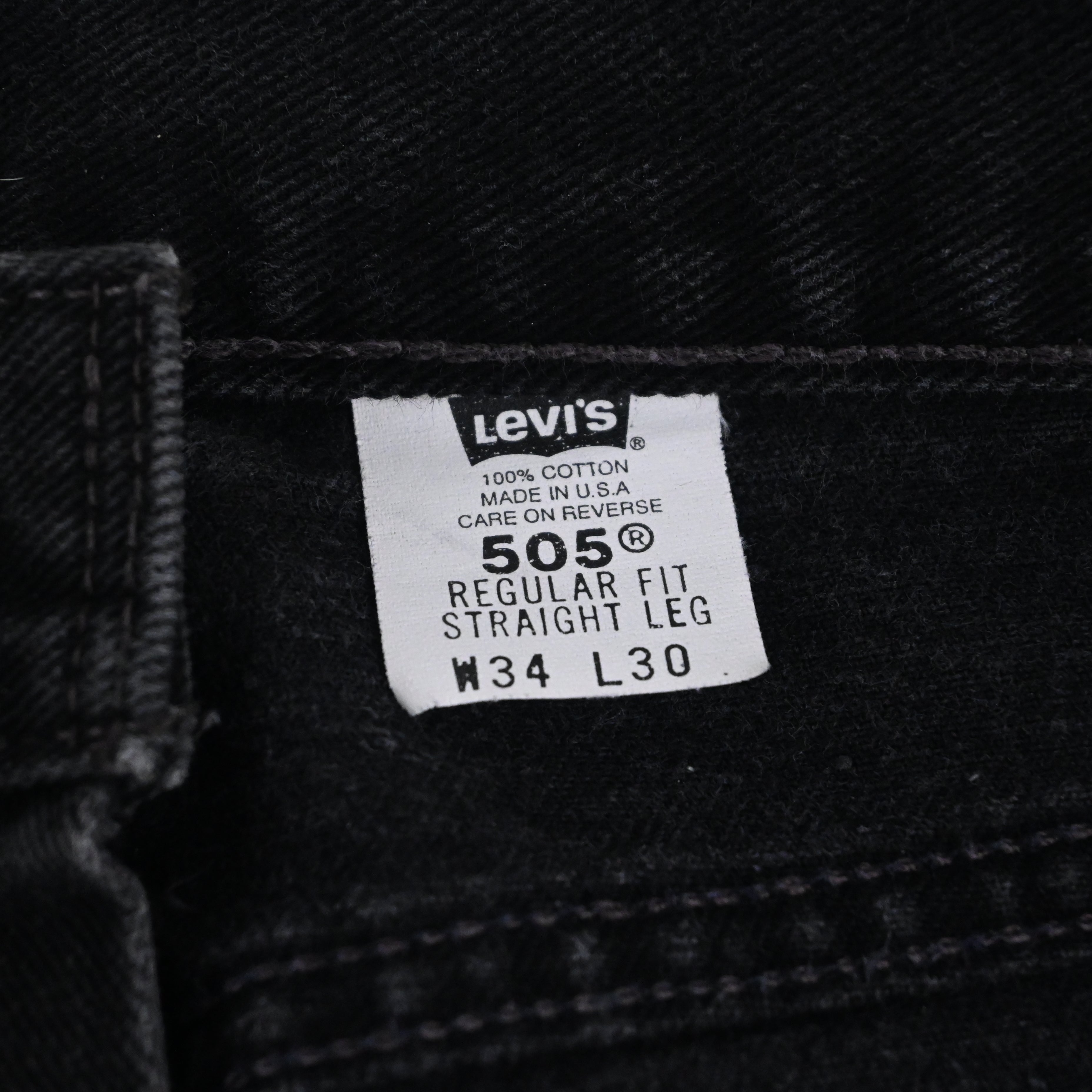 '00 Levi's 505-0260 Black Size W33 L30