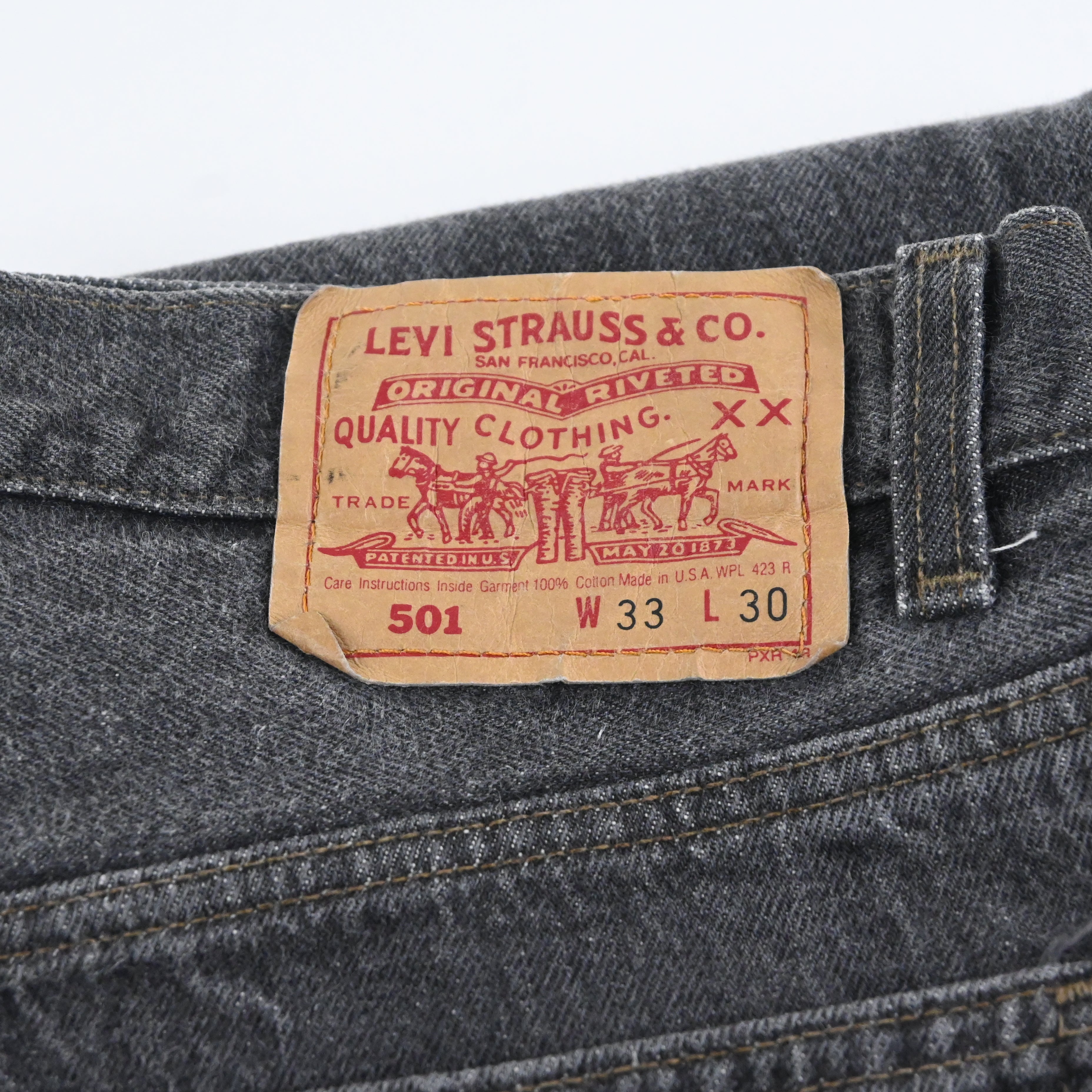 '92 Levi's 501-0658 Black Size W33 L30