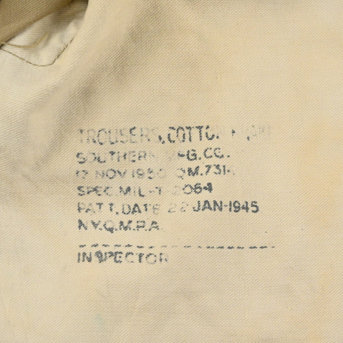40’s 45KHAKI CHINO TROUSERS SIZE W30 L31