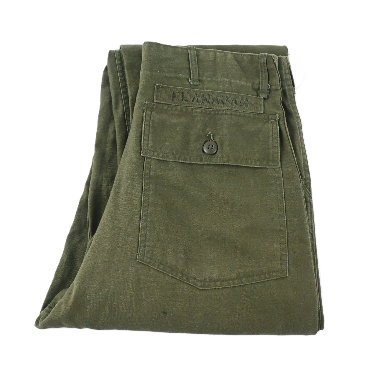 76' SATEEN FATIGUE PANTS BUTTON FLY SIZE W31 L31