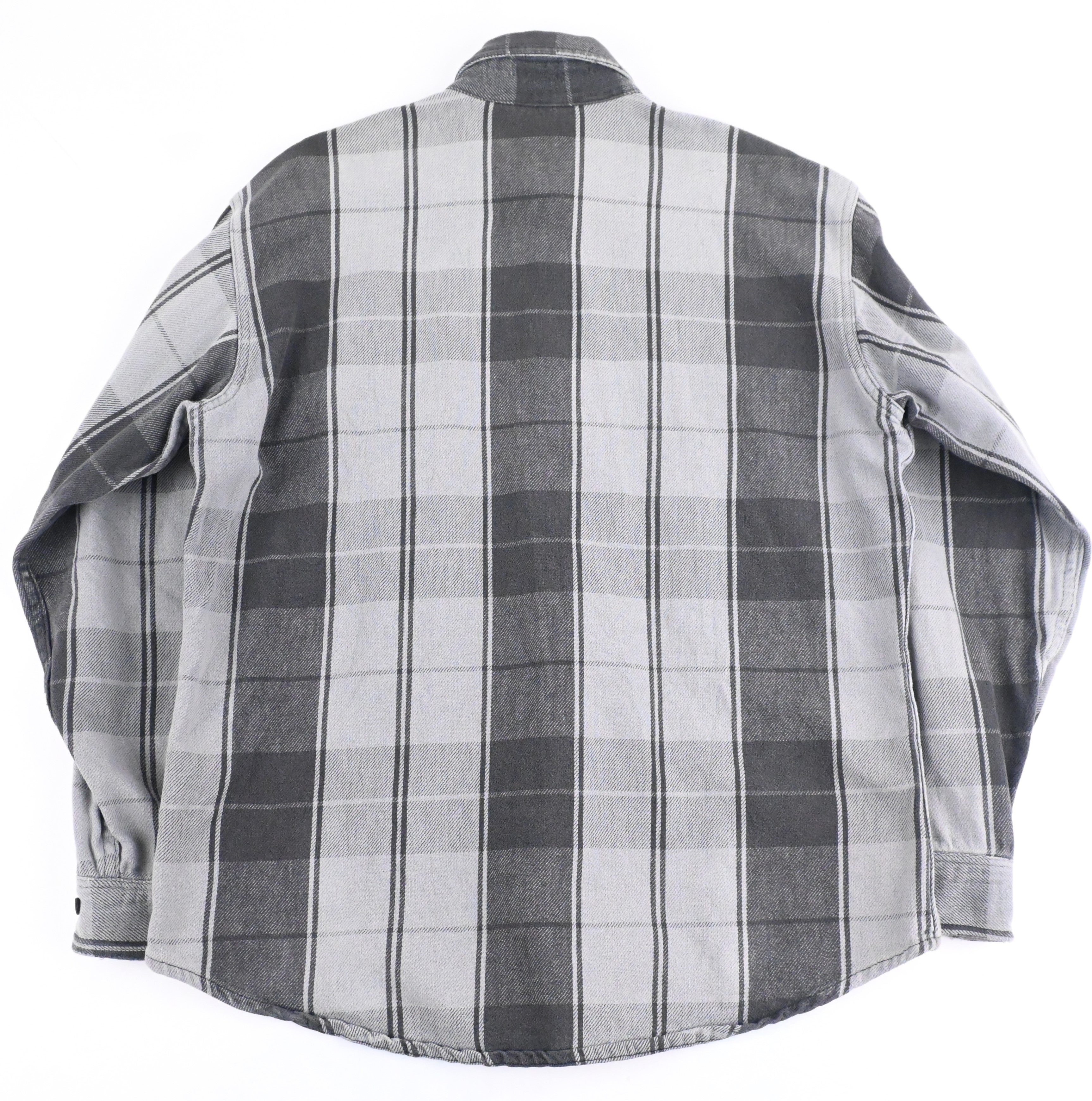 ~90's ST JOHN'S BAY FLANNEL L/S SHIRT SIZE L-TALL