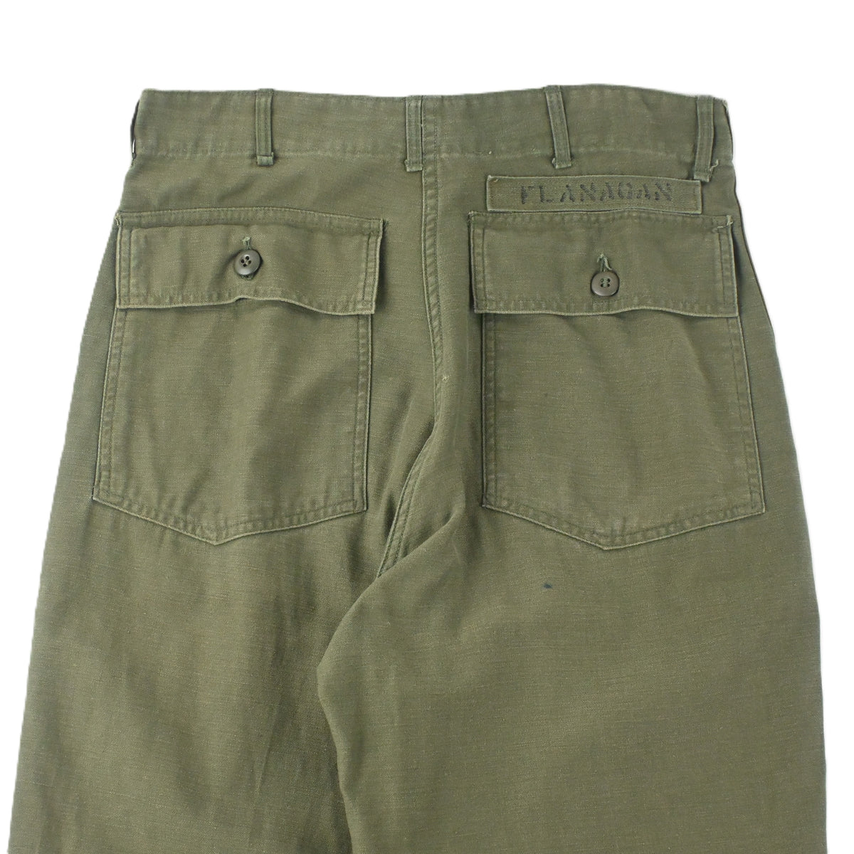 76' SATEEN FATIGUE PANTS BUTTON FLY SIZE W31 L31