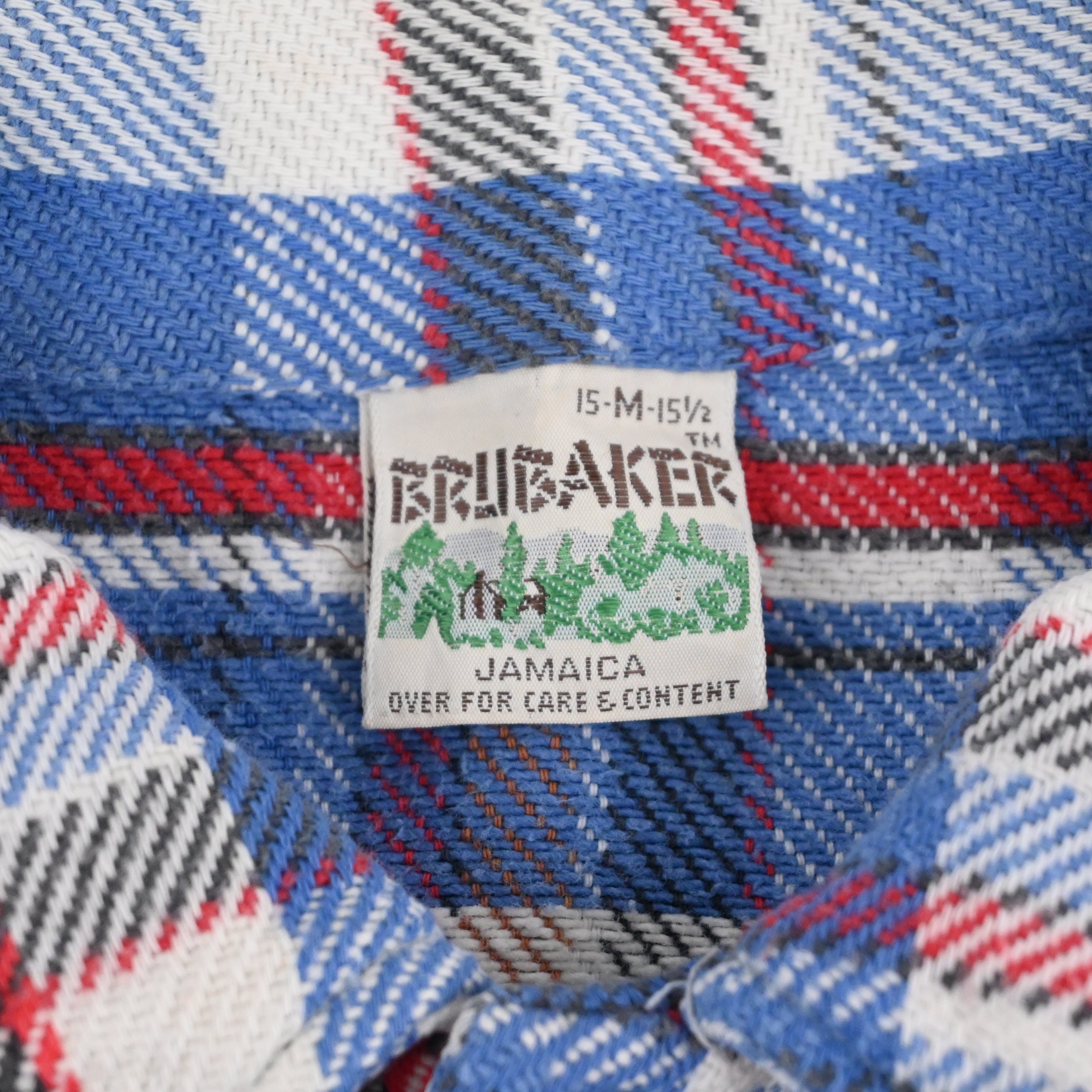 70's~ BRUBAKER FLANNEL L/S SHIRT SIZE M