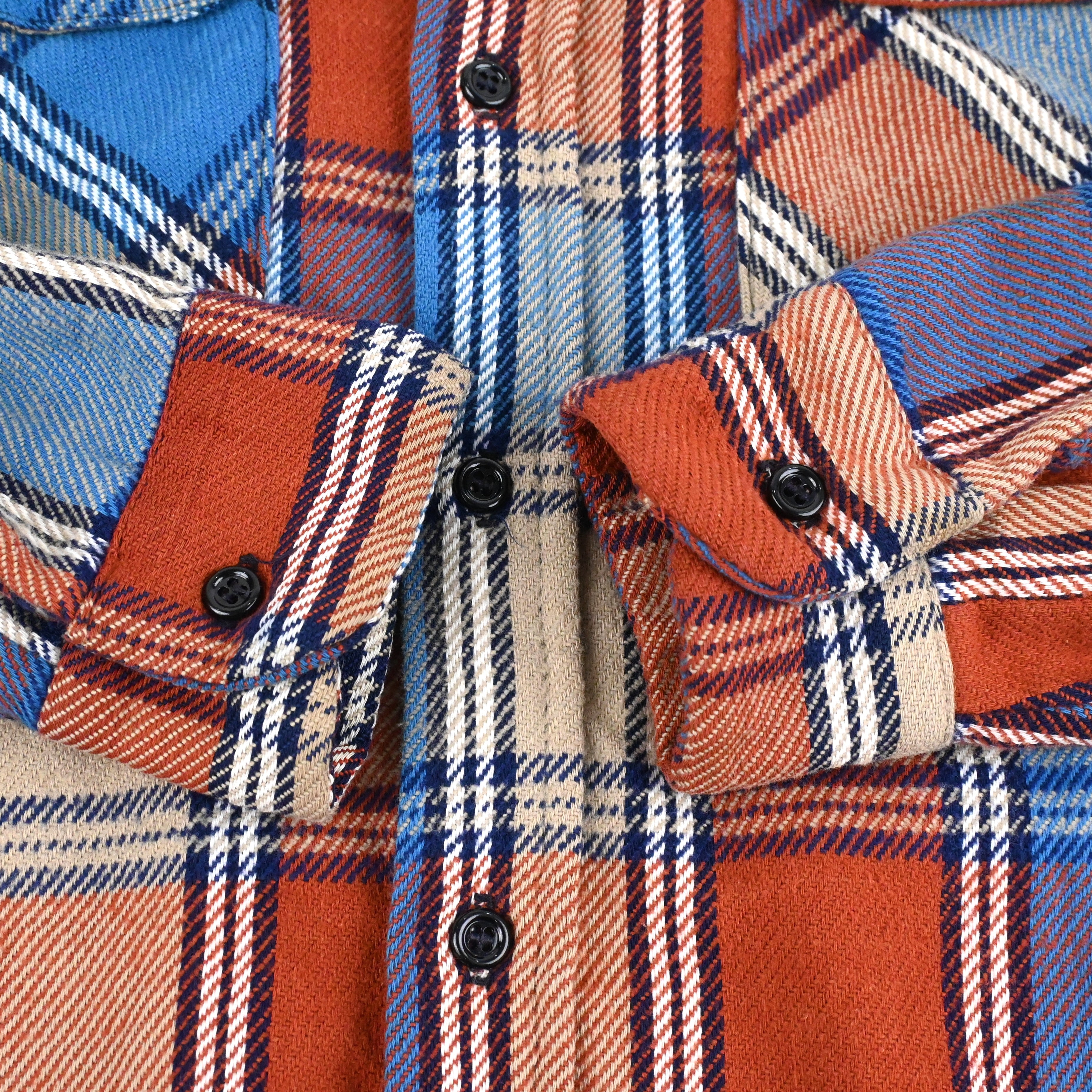 70's~ Mr. Leggs FLANNEL L/S SHIRT SIZE M-TALL
