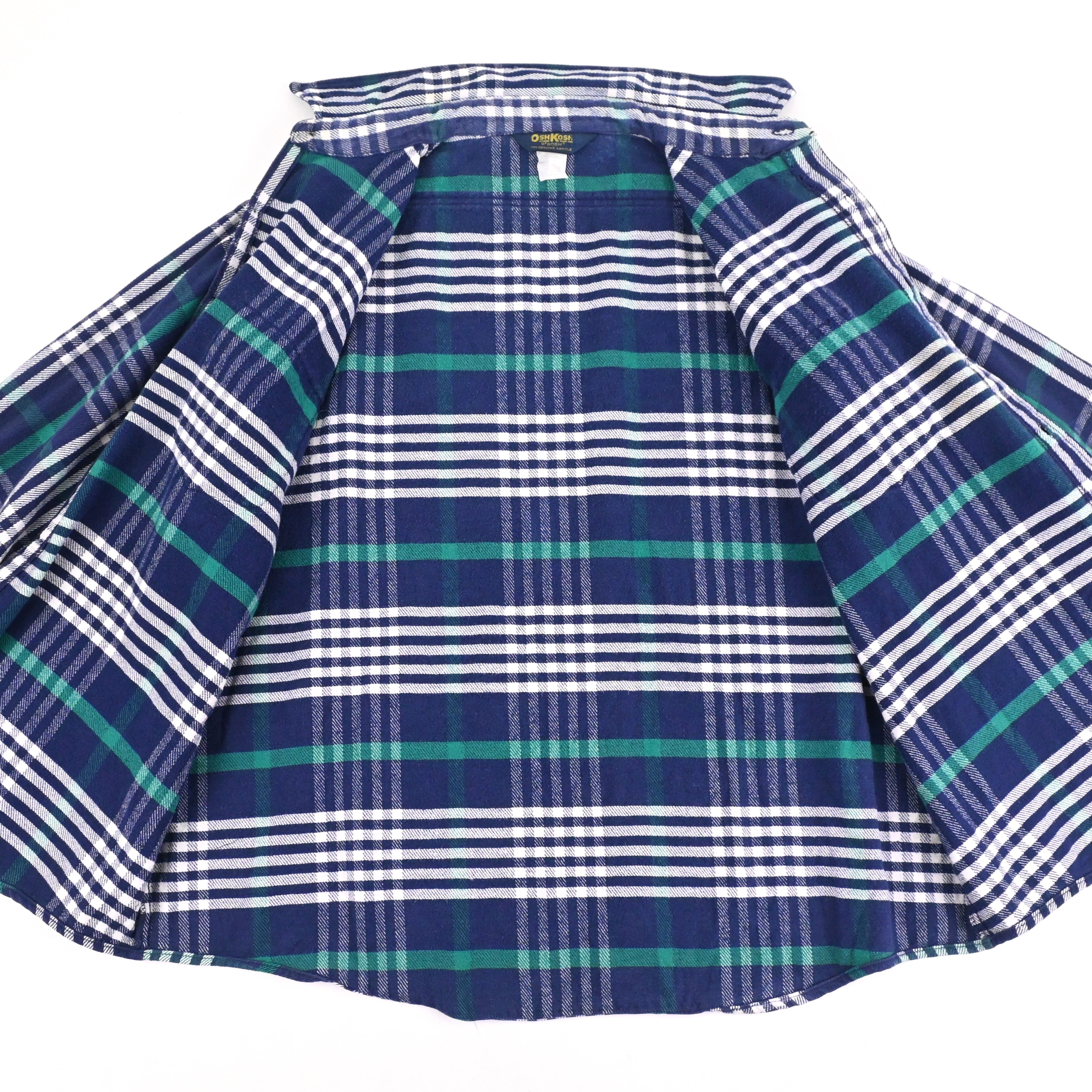 70's~ OSH KOSH FLANNEL L/S SHIRT SIZE XL