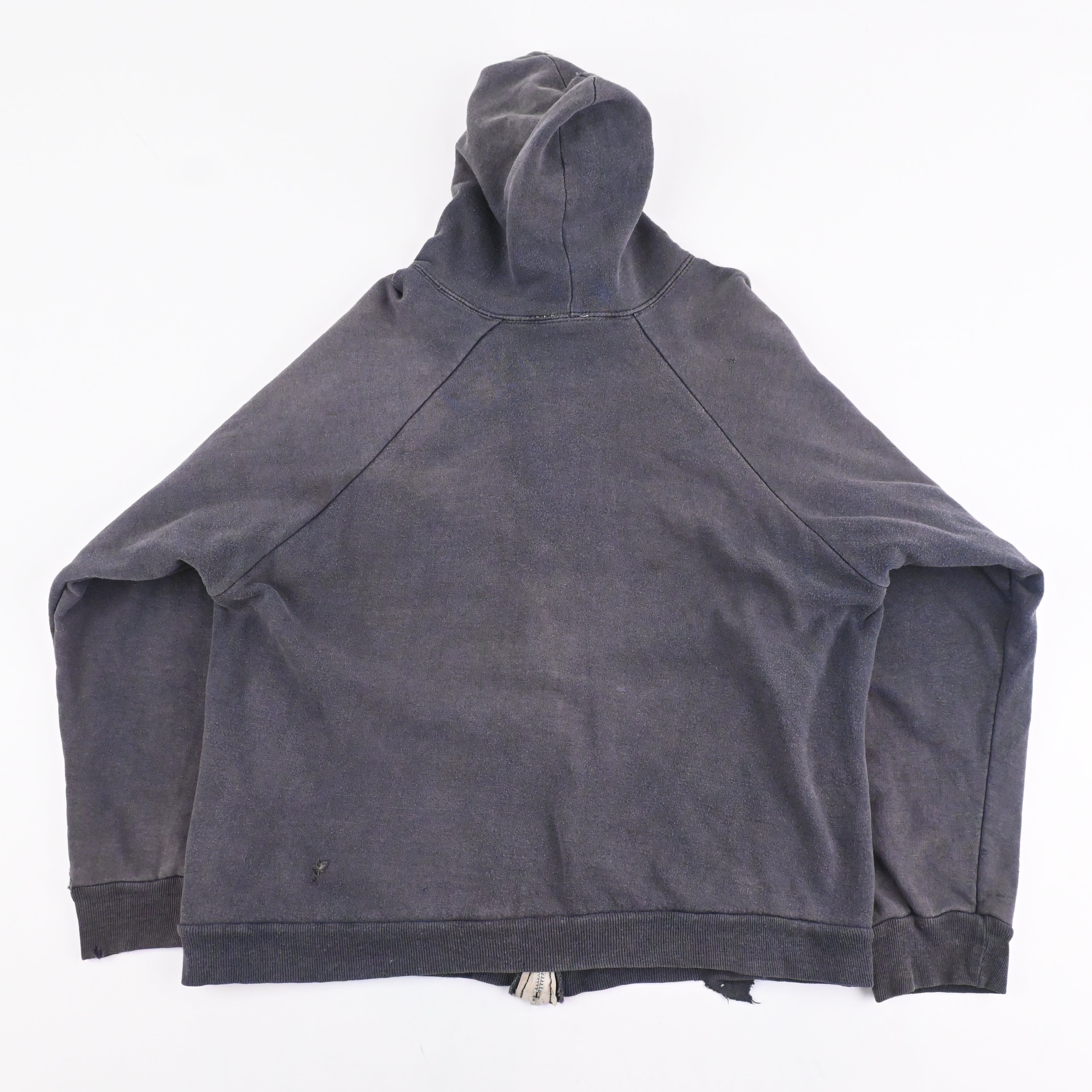 ~80's LINED THERMAL ZIP UP HOODIE SIZE L