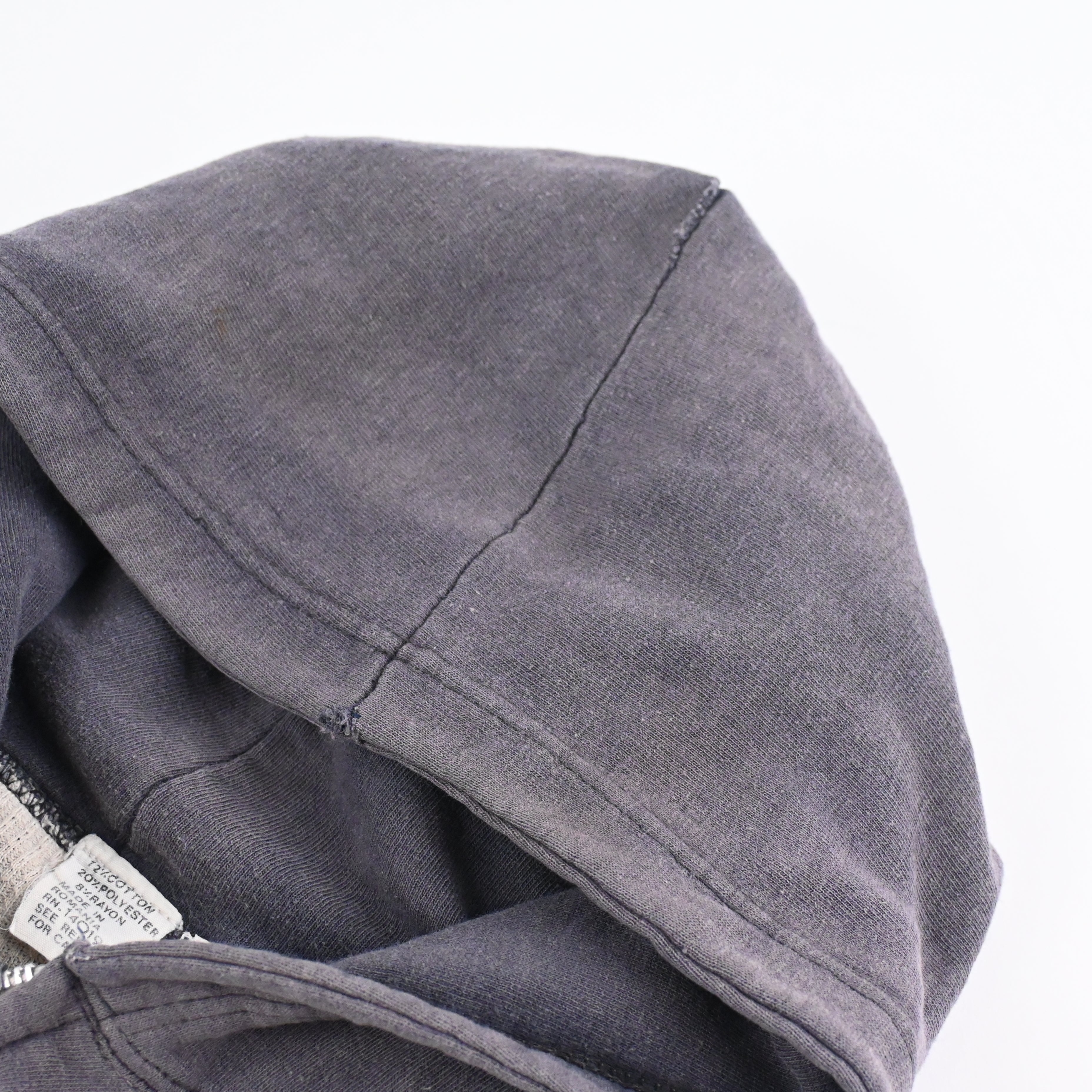 ~80's LINED THERMAL ZIP UP HOODIE SIZE L