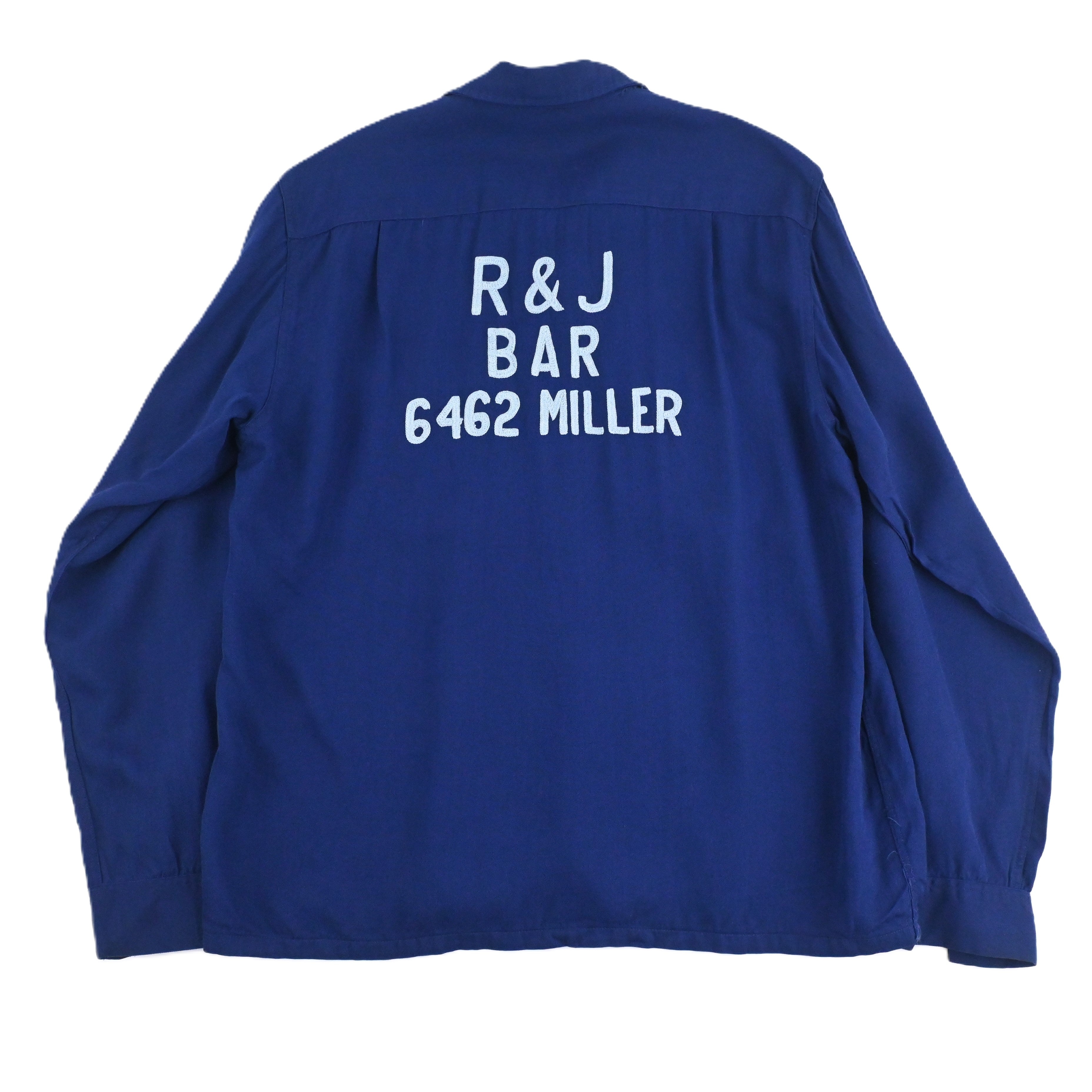 50's GLEN BRAC RAYON GAB LOOP COLLAR SHIRT SIZE M