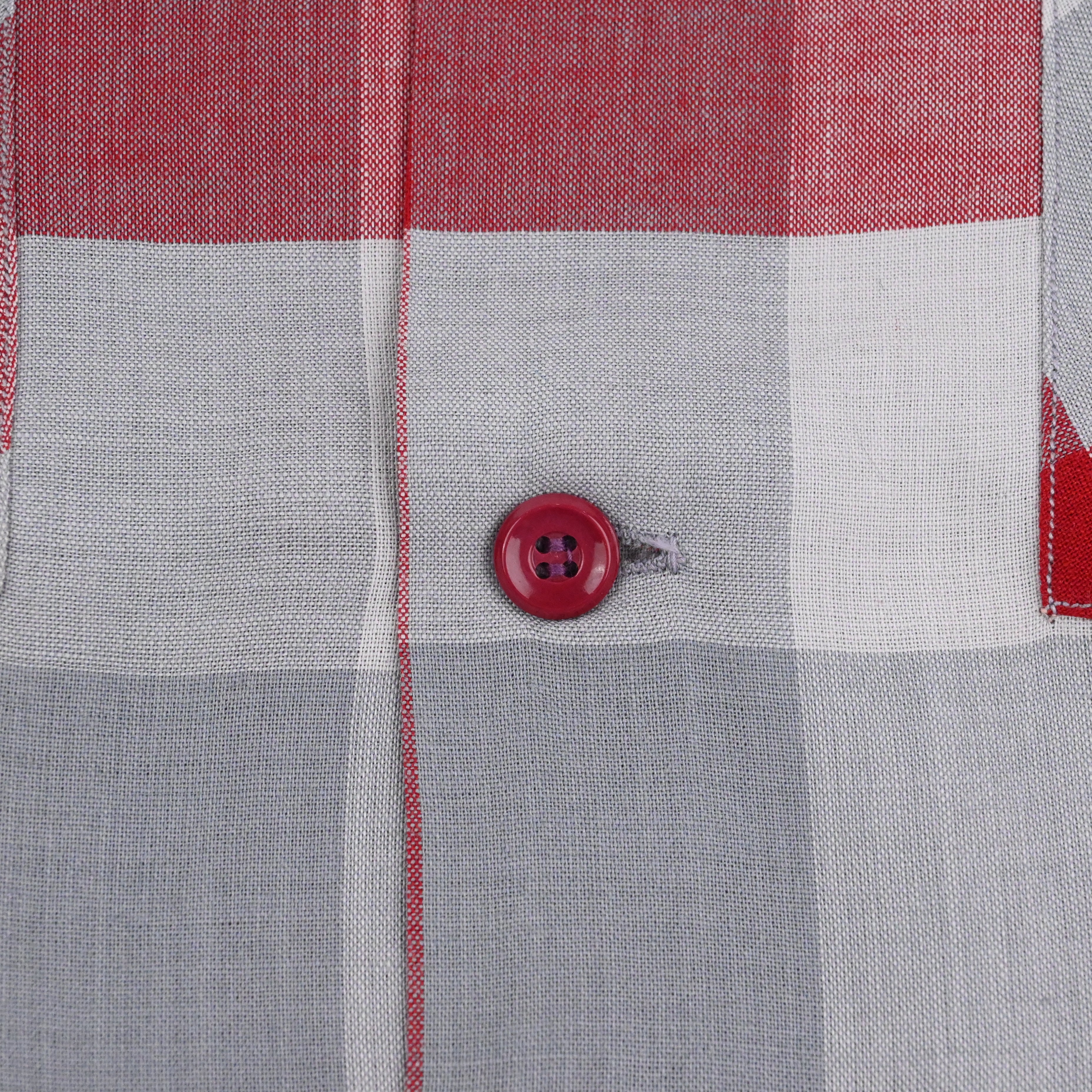 40’s TOWNCRAFT RAYON FLAT WOVEN LOOP COLLAR SHIRT SIZE M NON WASH