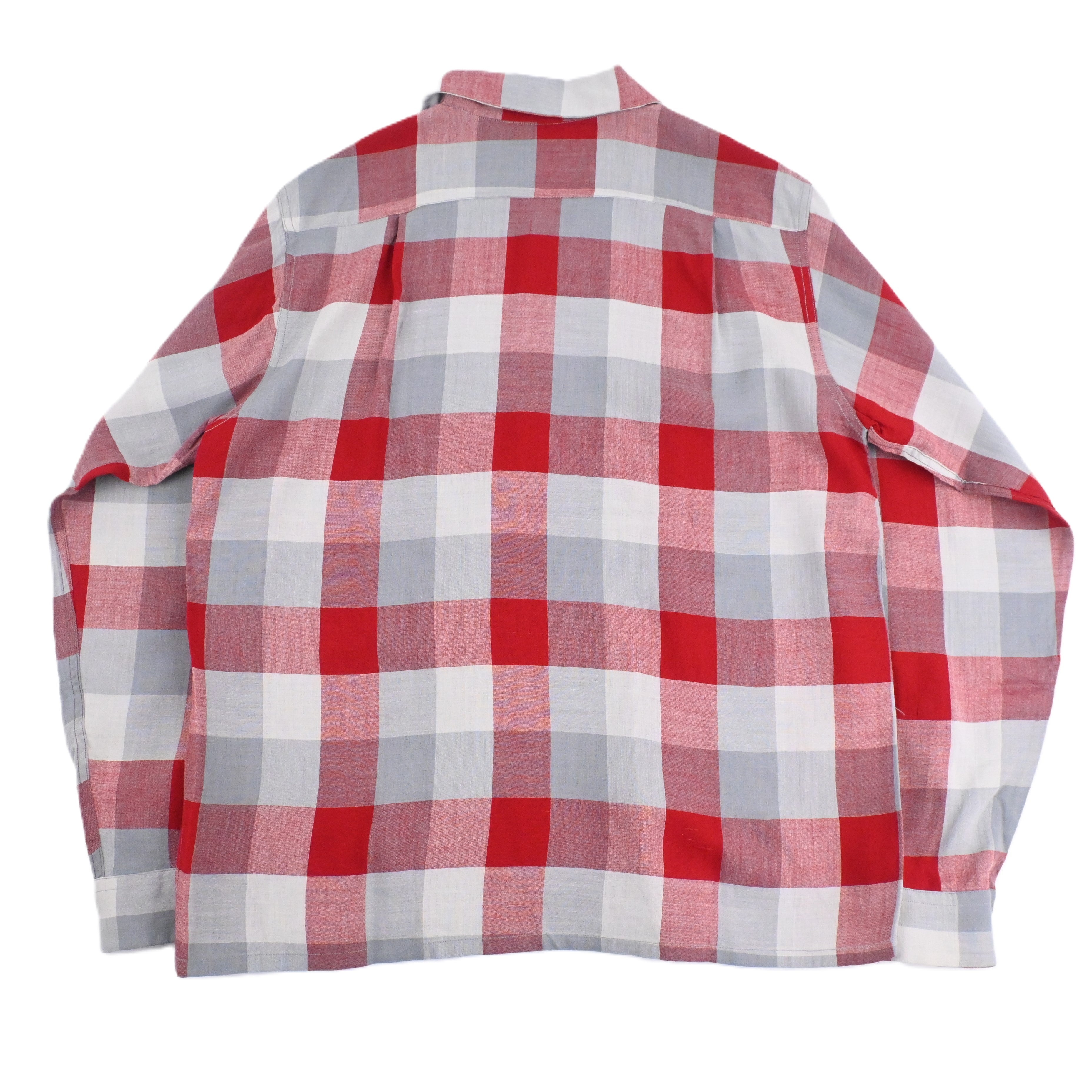 40’s TOWNCRAFT RAYON FLAT WOVEN LOOP COLLAR SHIRT SIZE M NON WASH