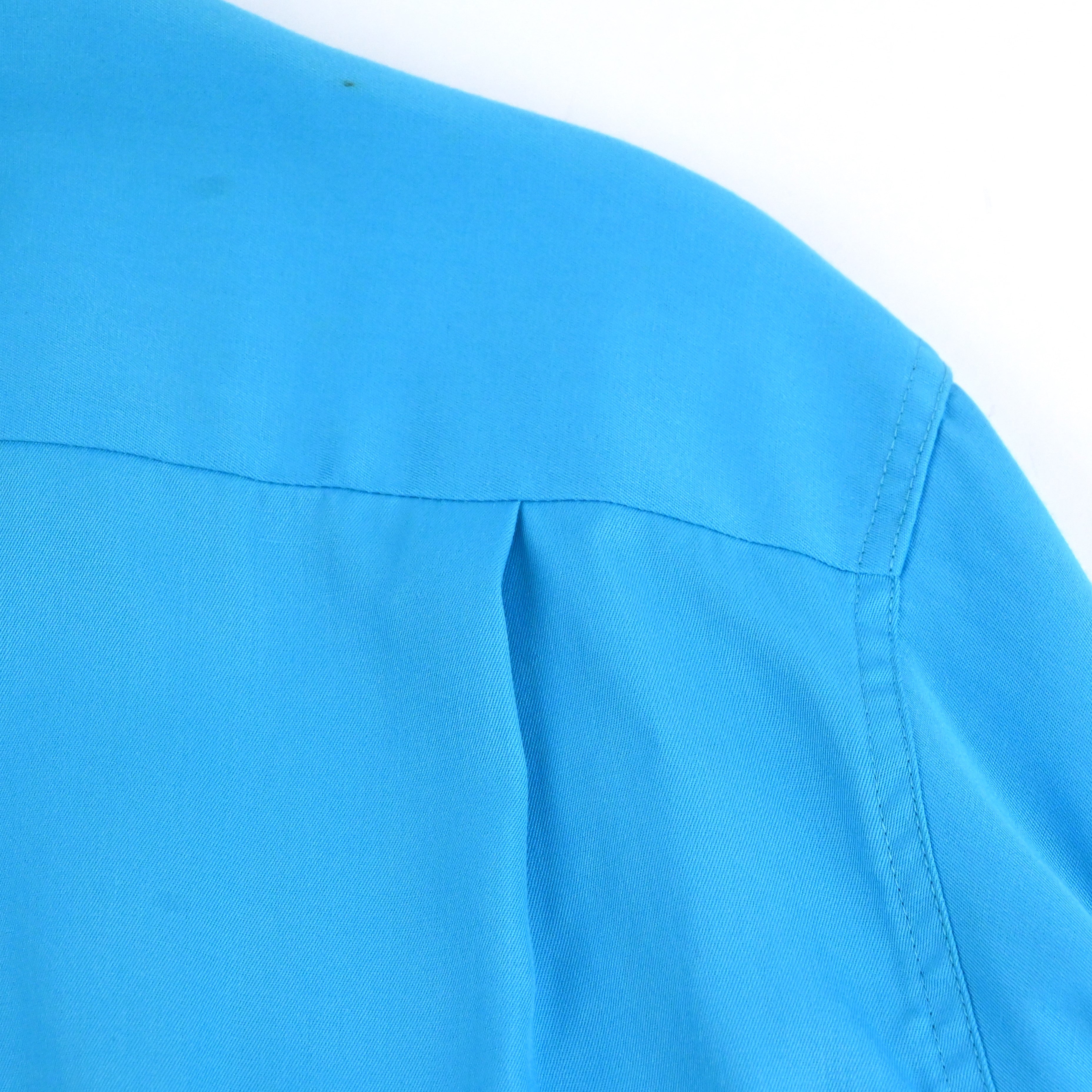 50’s~ PENNEY’S TOWNCRAFT RAYON GAB LOOP COLLAR SHIRT SIZE M NON WASH