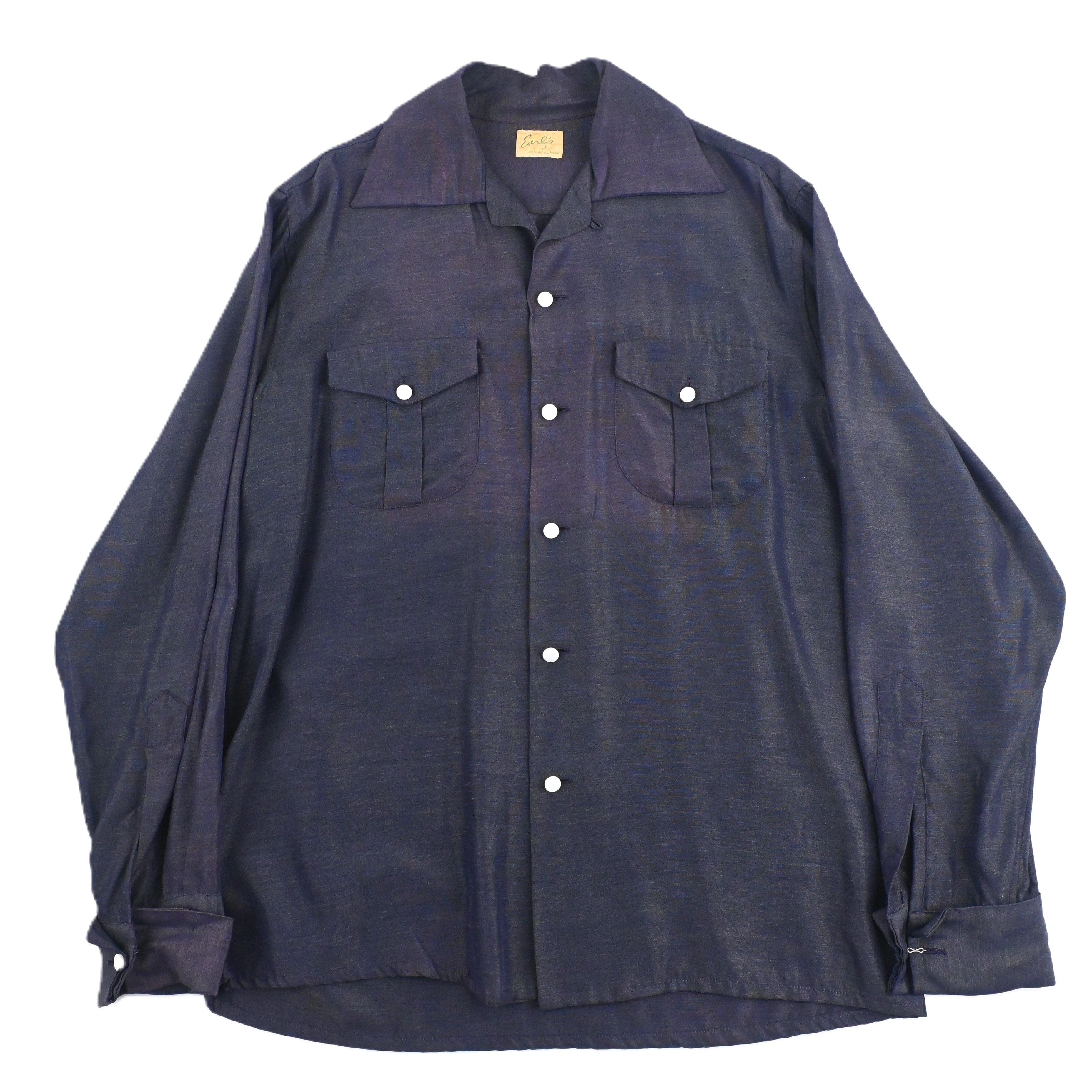 50’s Sorl’s of PHILADELPHIA LOOP COLLAR SHIRT SIZE M