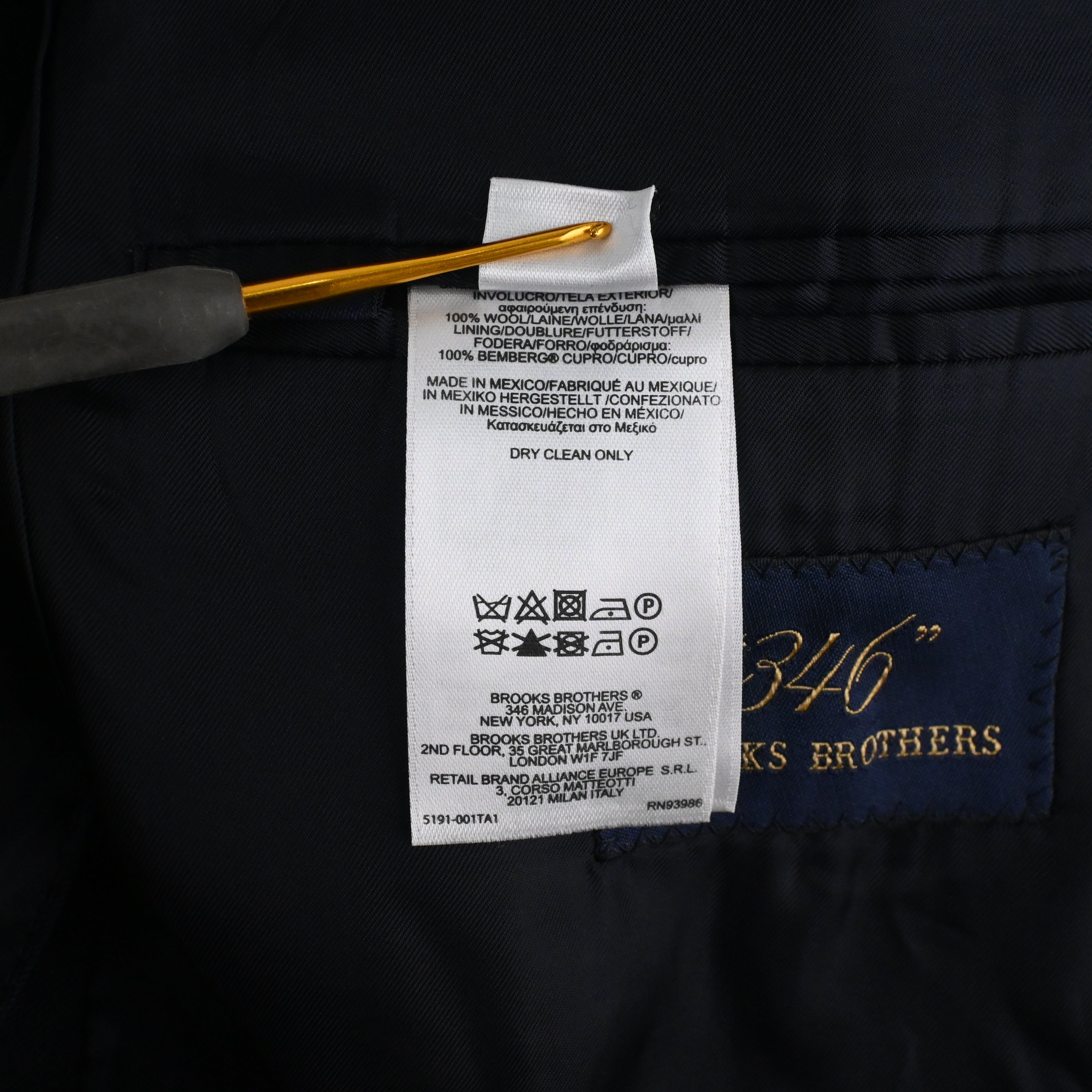 00's~ BROOKS BROTHERS "346" 2B JACKET SIZE 41-REG