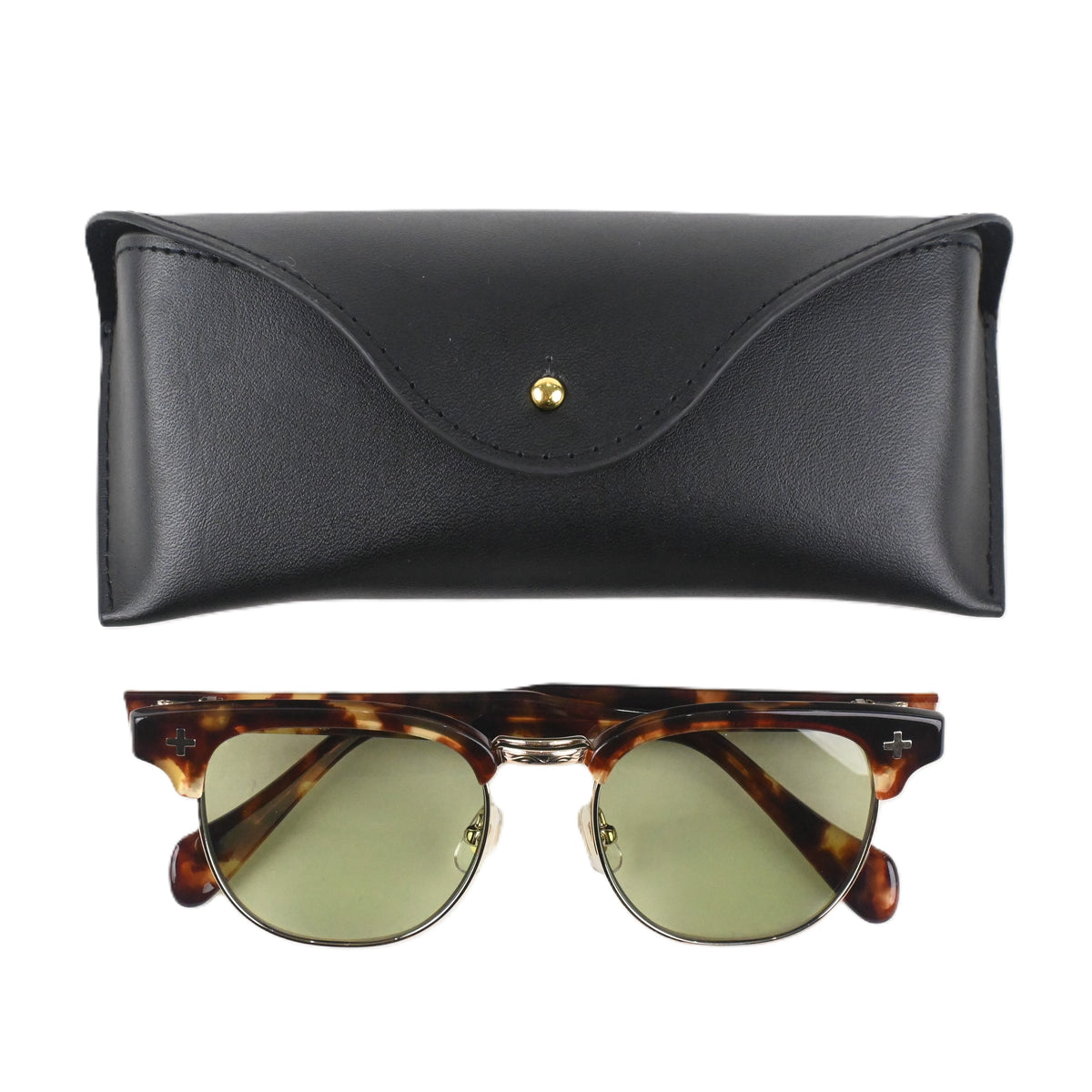 FLAME: Demi×Gold LENSES:Olive Foremost Garments Flip up Glasses