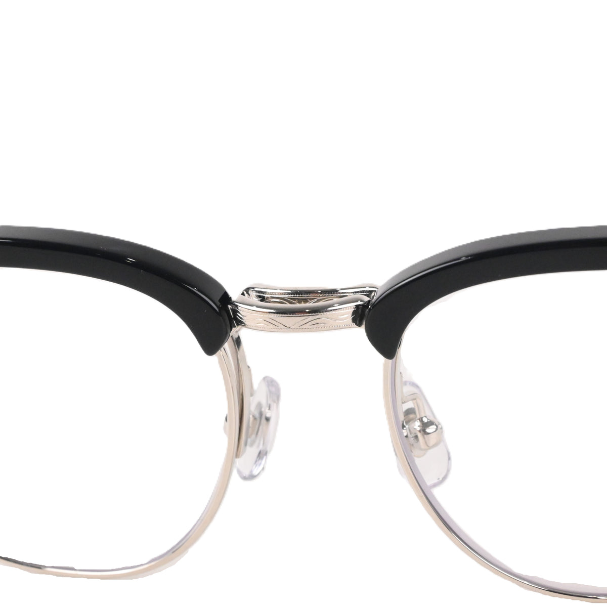 FLAME: Black×Silver LENSES:Clear Foremost Garments Flip up Glasses