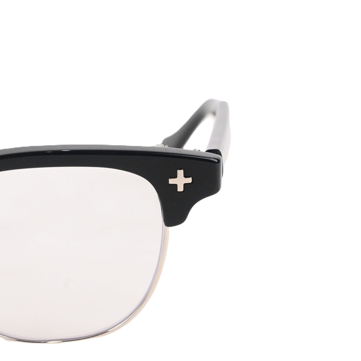 FLAME: Black×Silver LENSES:Clear Foremost Garments Flip up Glasses