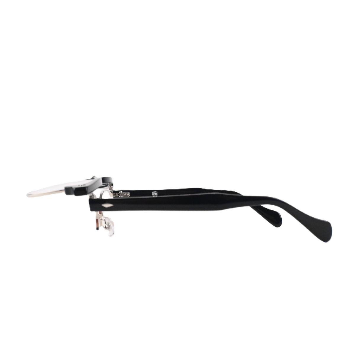 FLAME: Black×Silver LENSES:Clear Foremost Garments Flip up Glasses