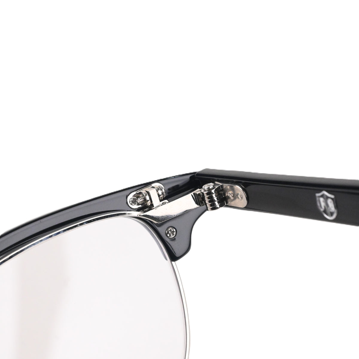 FLAME: Black×Silver LENSES:Clear Foremost Garments Flip up Glasses