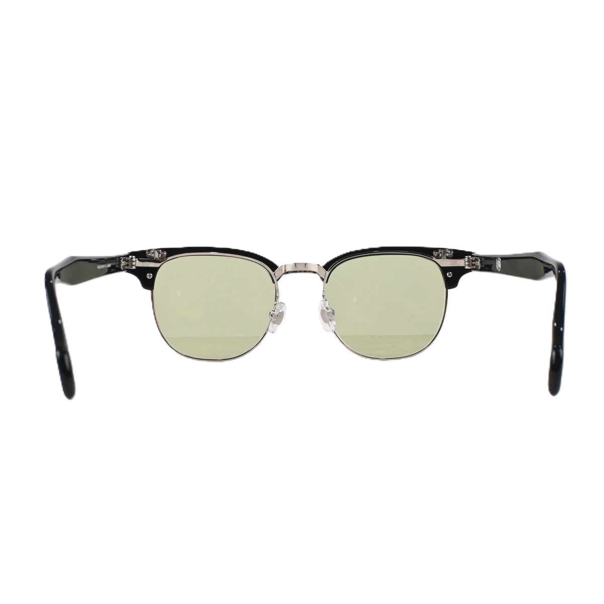 FLAME:Black×Silver LENSES:Olive Foremost Garments Flip up Glasses