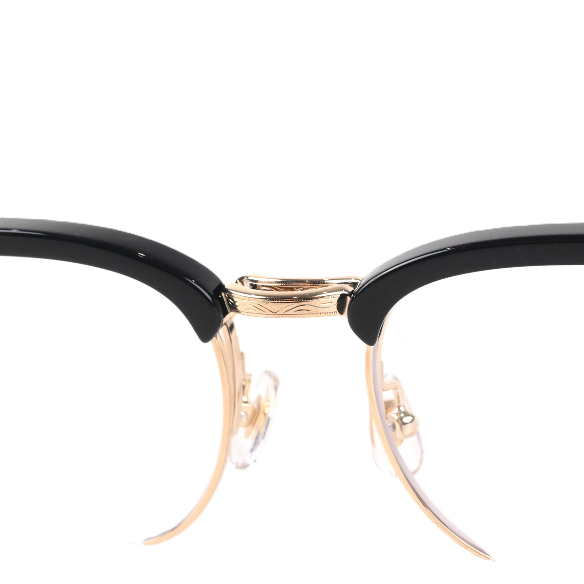 FLAME: Black×Gold LENSES:Clear Foremost Garments Flip up Glasses