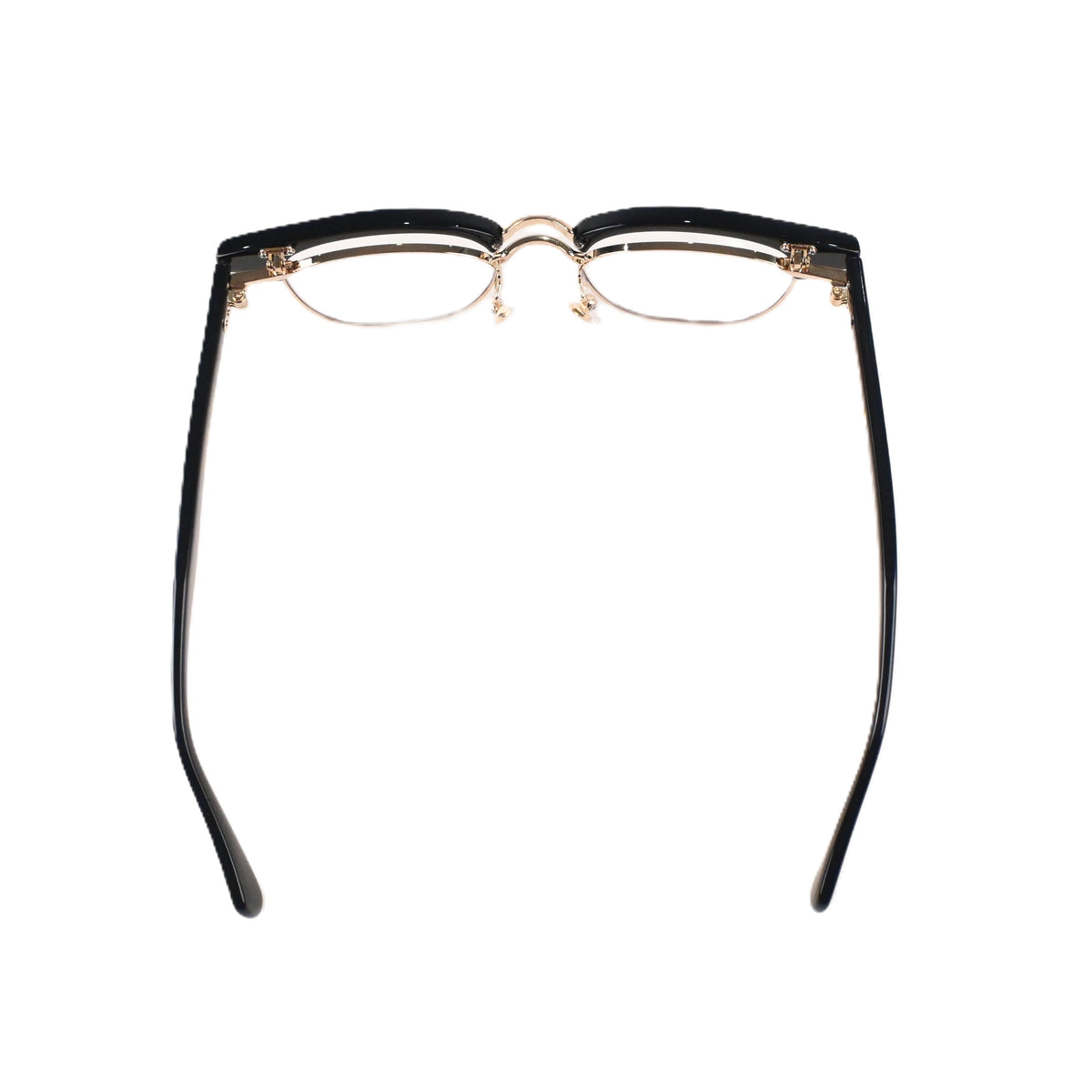 FLAME: Black×Gold LENSES:Clear Foremost Garments Flip up Glasses