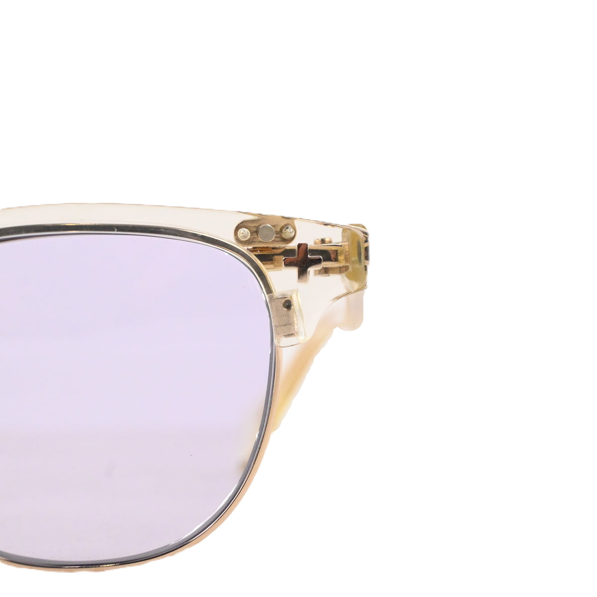 FLAME: Clear×Gold LENSES:Smoke Foremost Garments Flip up Glasses