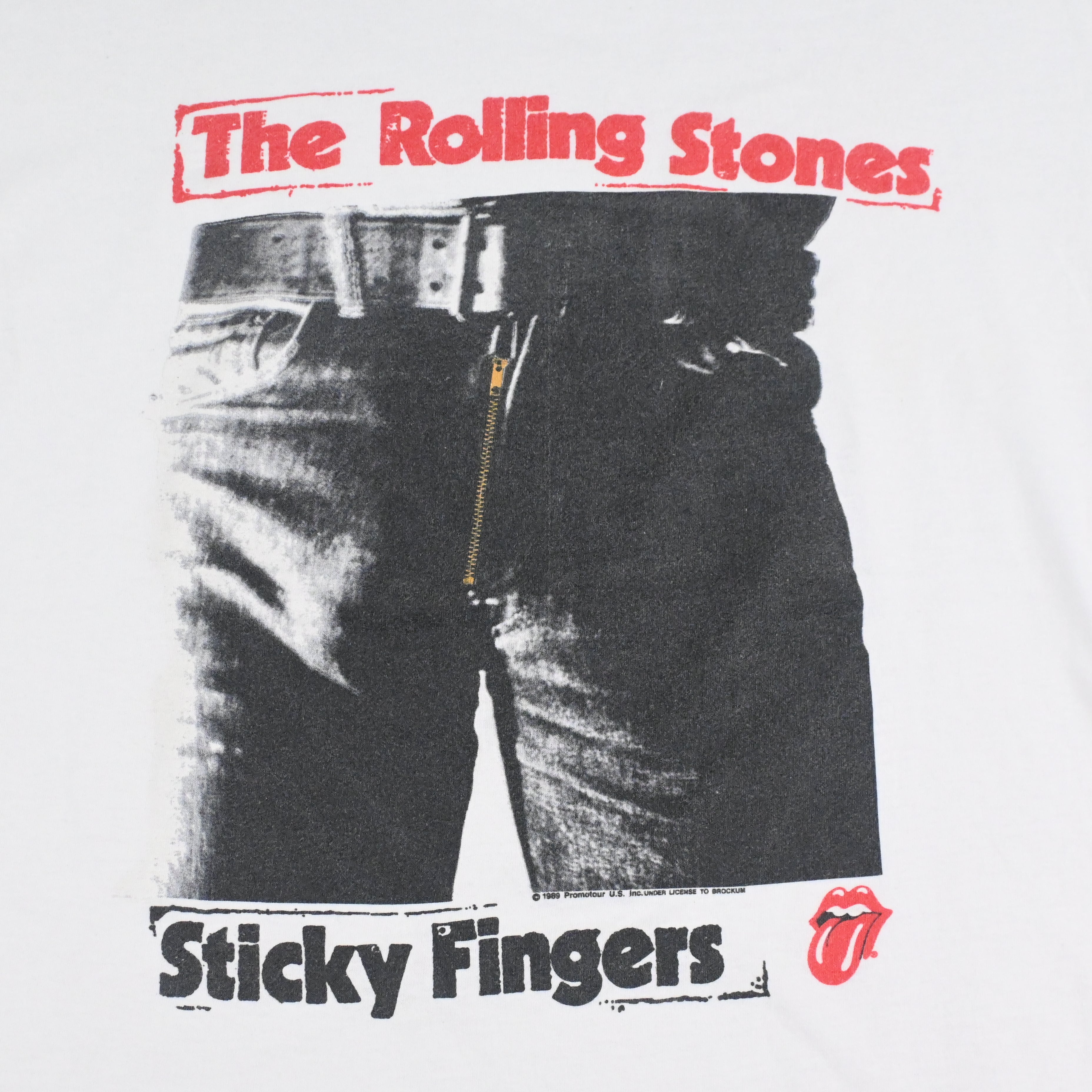 89© THE ROLLING STONES "STICKY FINGERS" T-SHIRT SIZE L