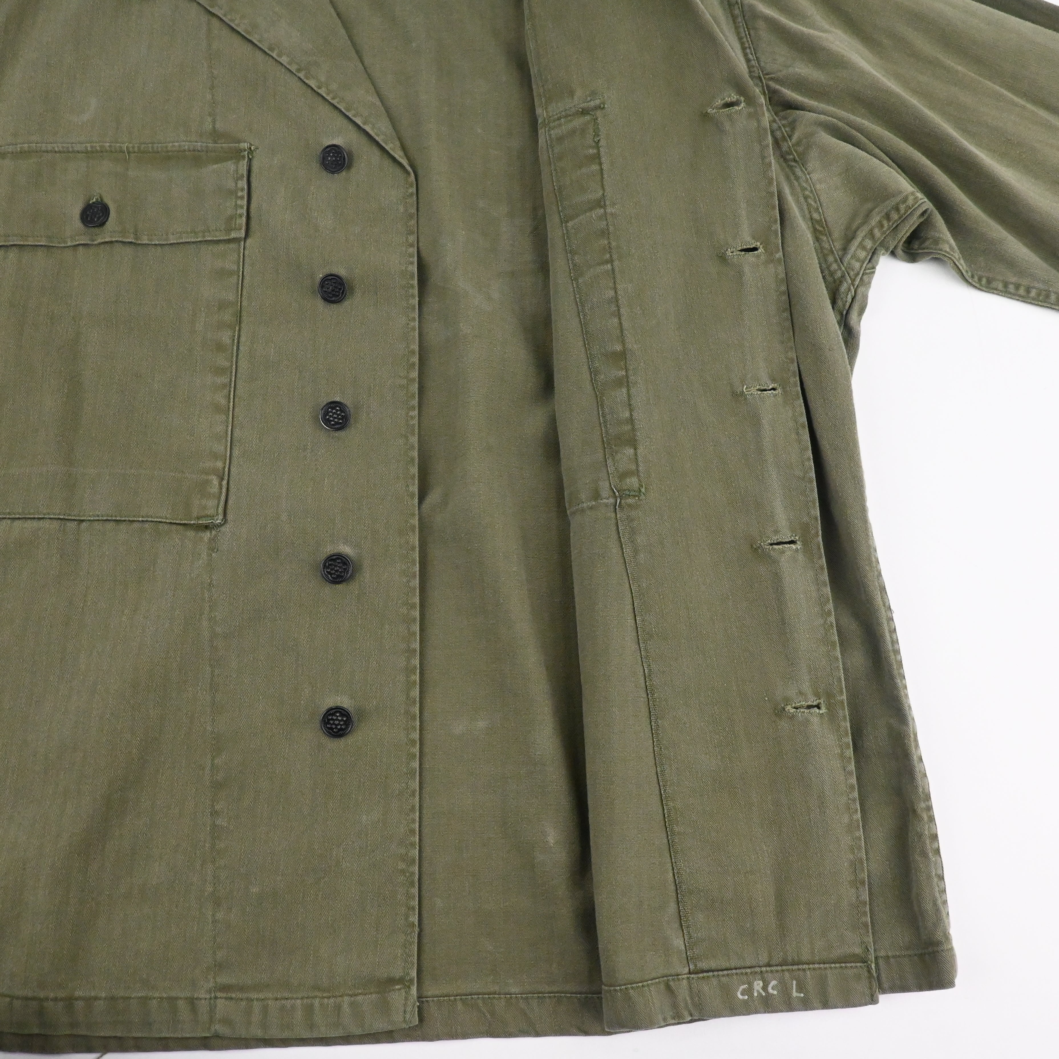 40's US ARMY M-43 UTILITY JACKET HBT SIZE 44