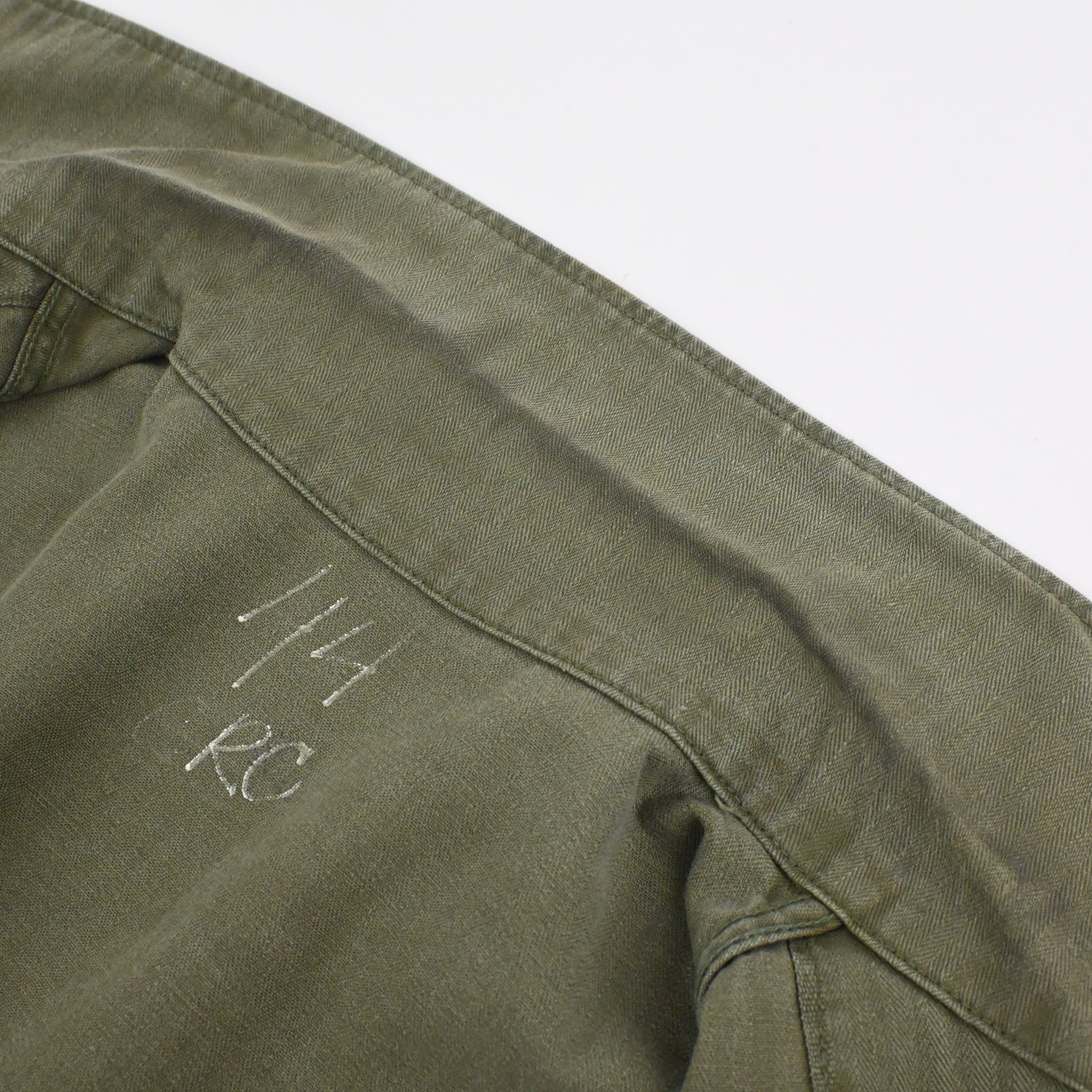 40's US ARMY M-43 UTILITY JACKET HBT SIZE 44