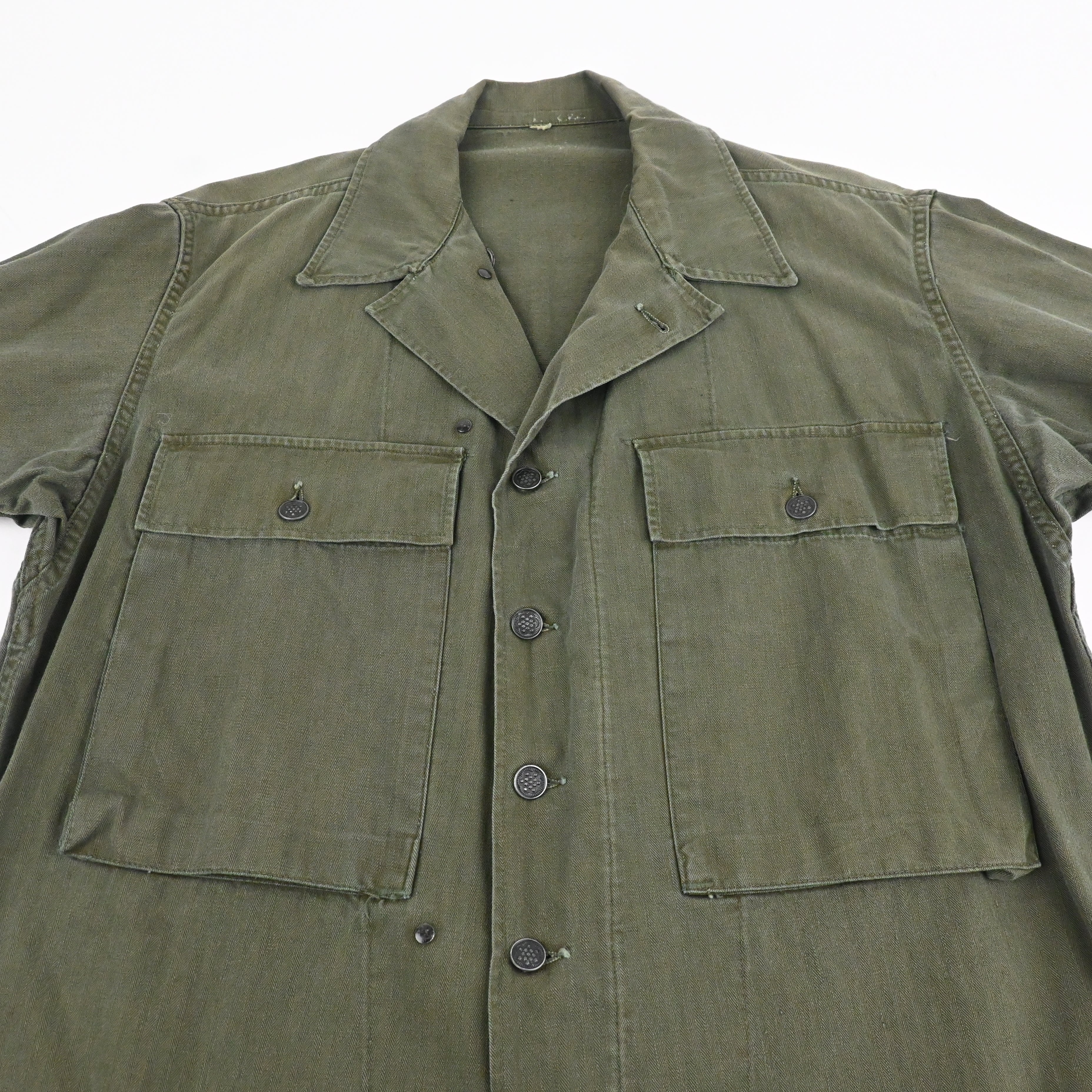 40's US ARMY M-43 UTILITY JACKET HBT SIZE 38~40
