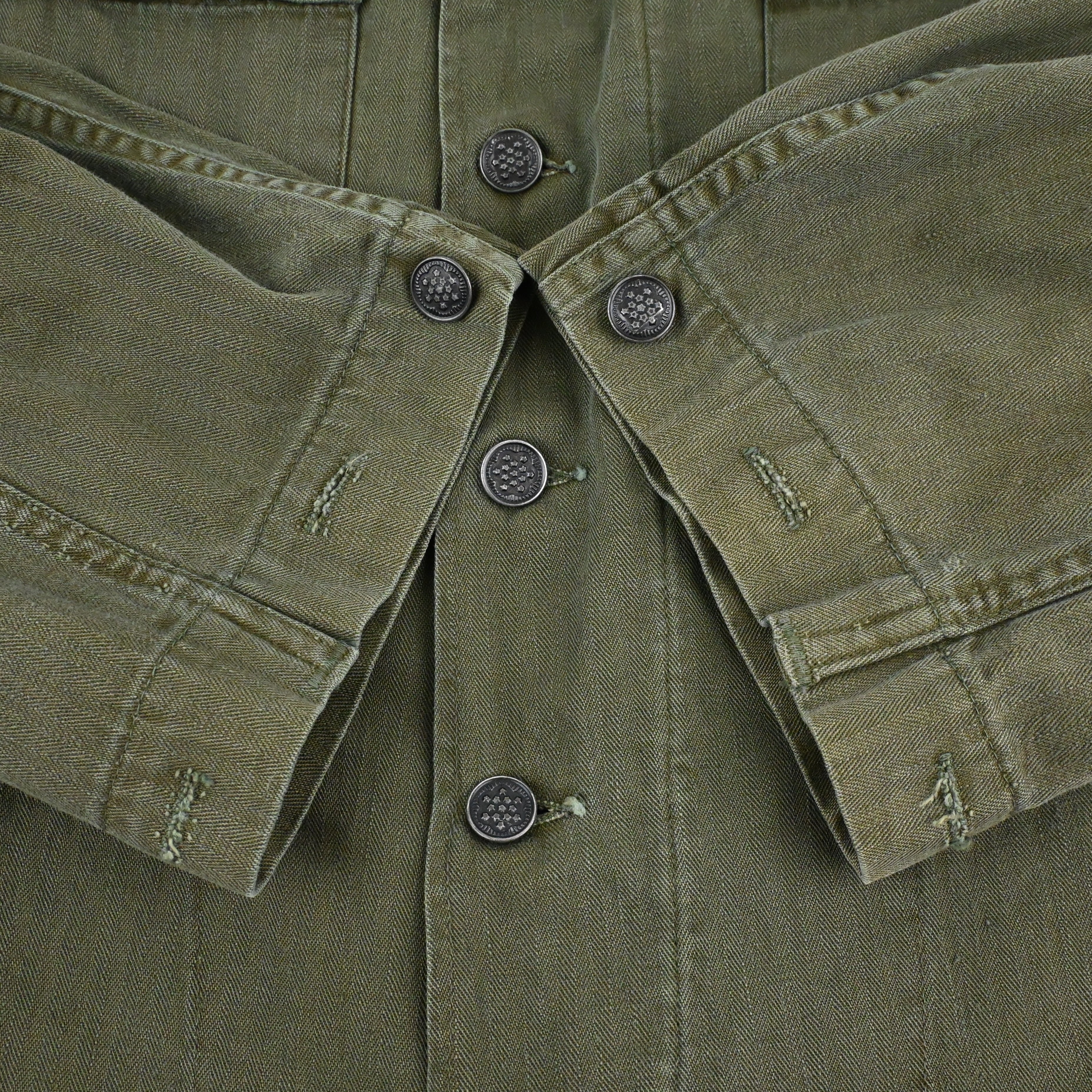 40's US ARMY M-43 UTILITY JACKET HBT SIZE 38~40