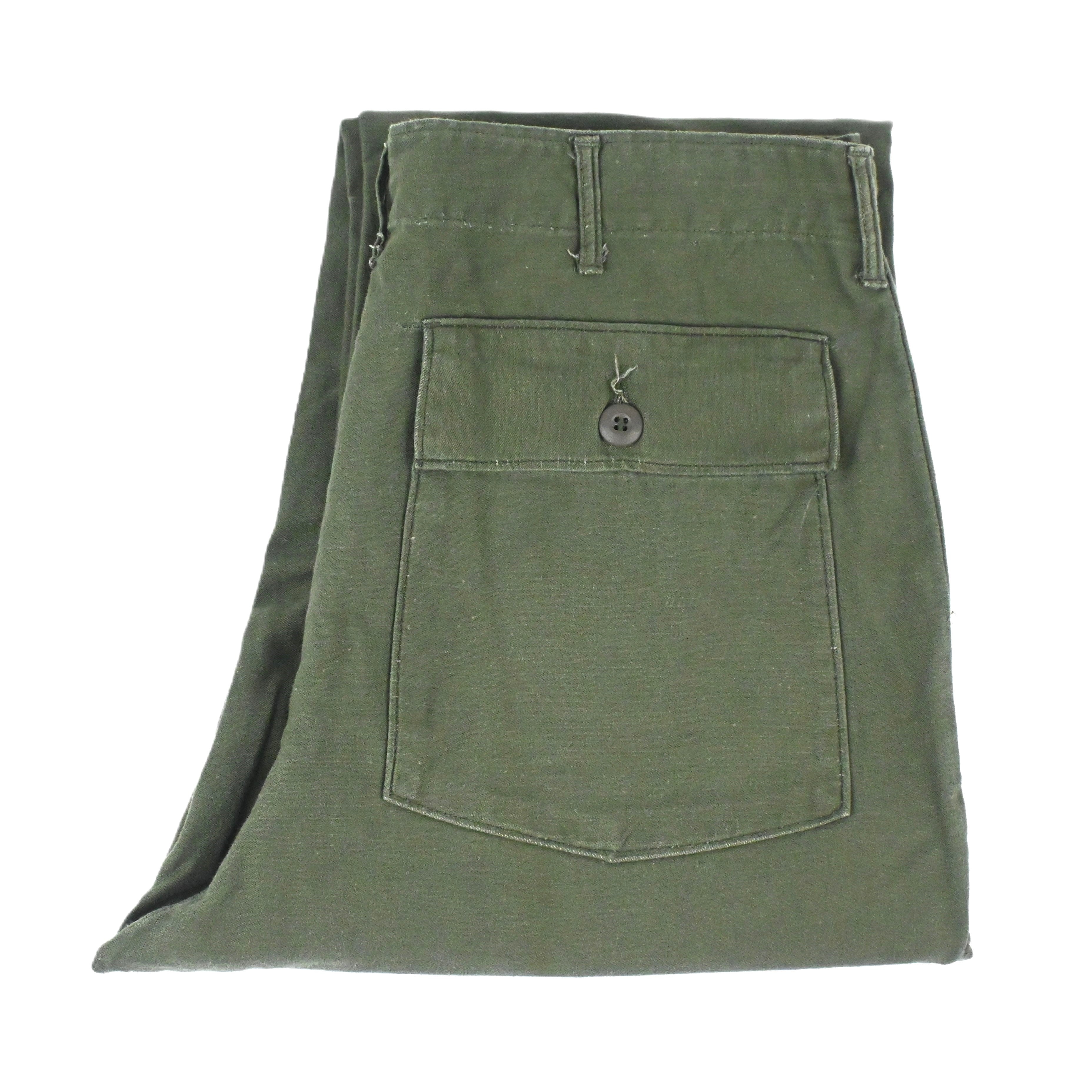 '70 SATEEN FATIGUE PANTS W35 L31