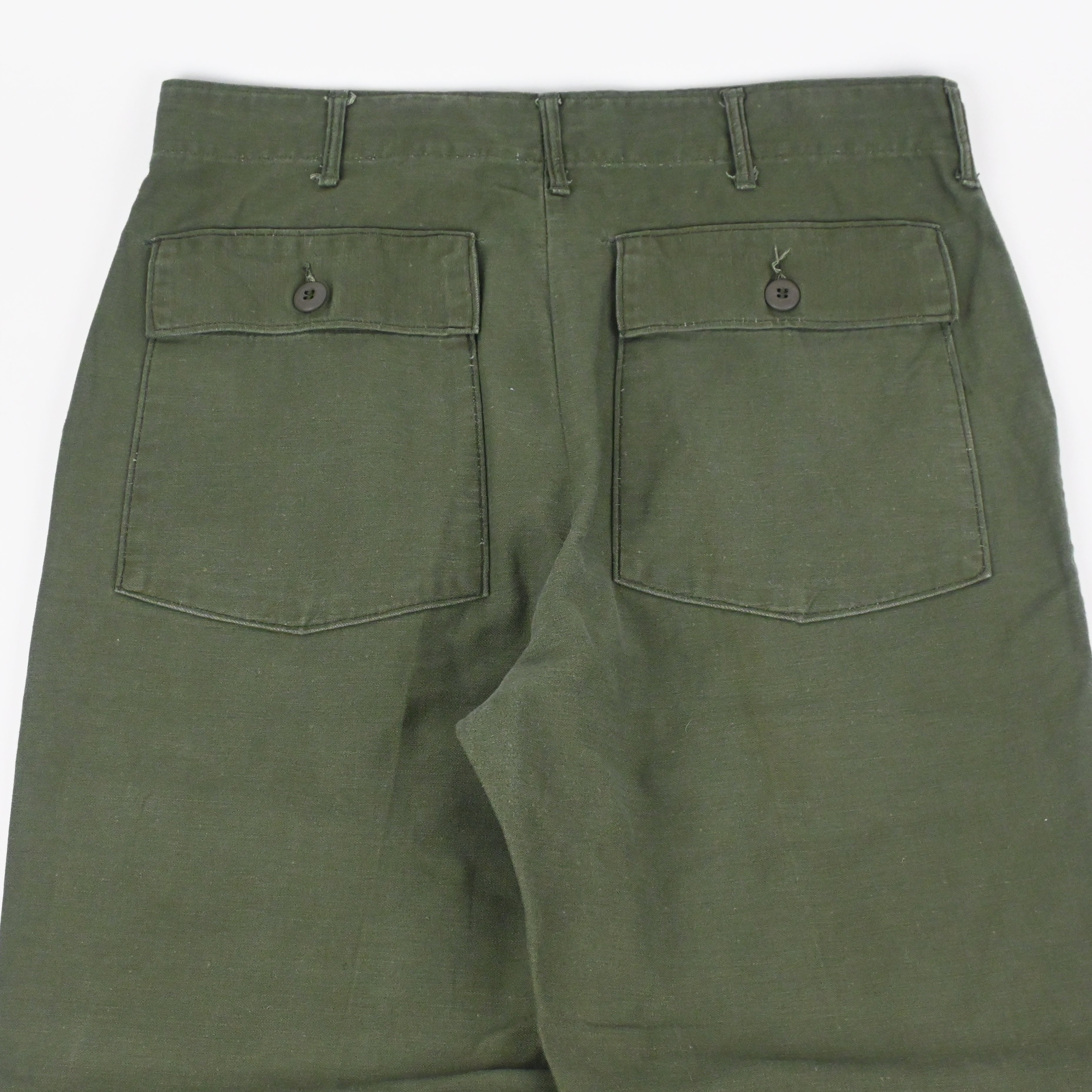 '70 SATEEN FATIGUE PANTS W35 L31