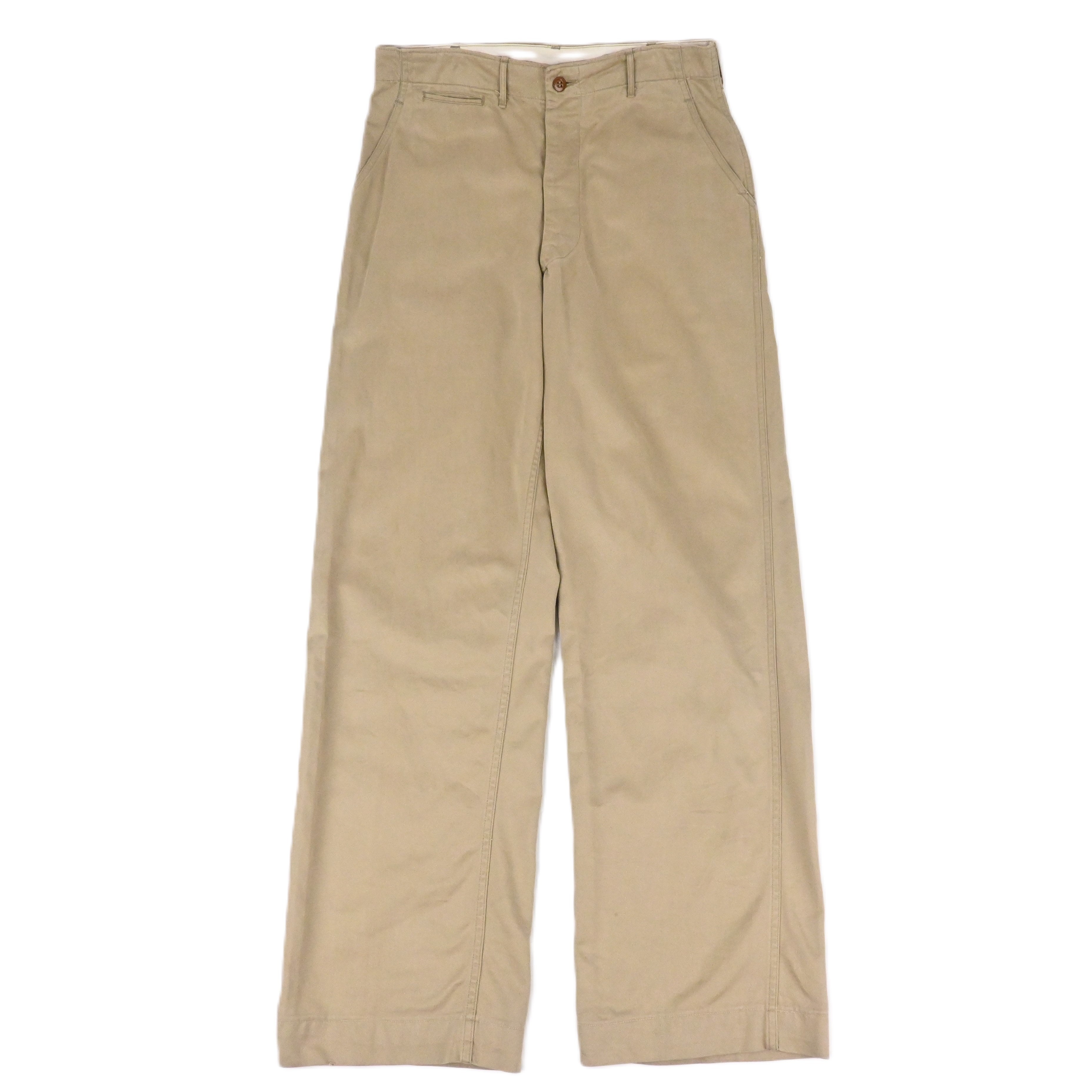 40's US ARMY 45KHAKI CHINO TROUSERS W33 L34