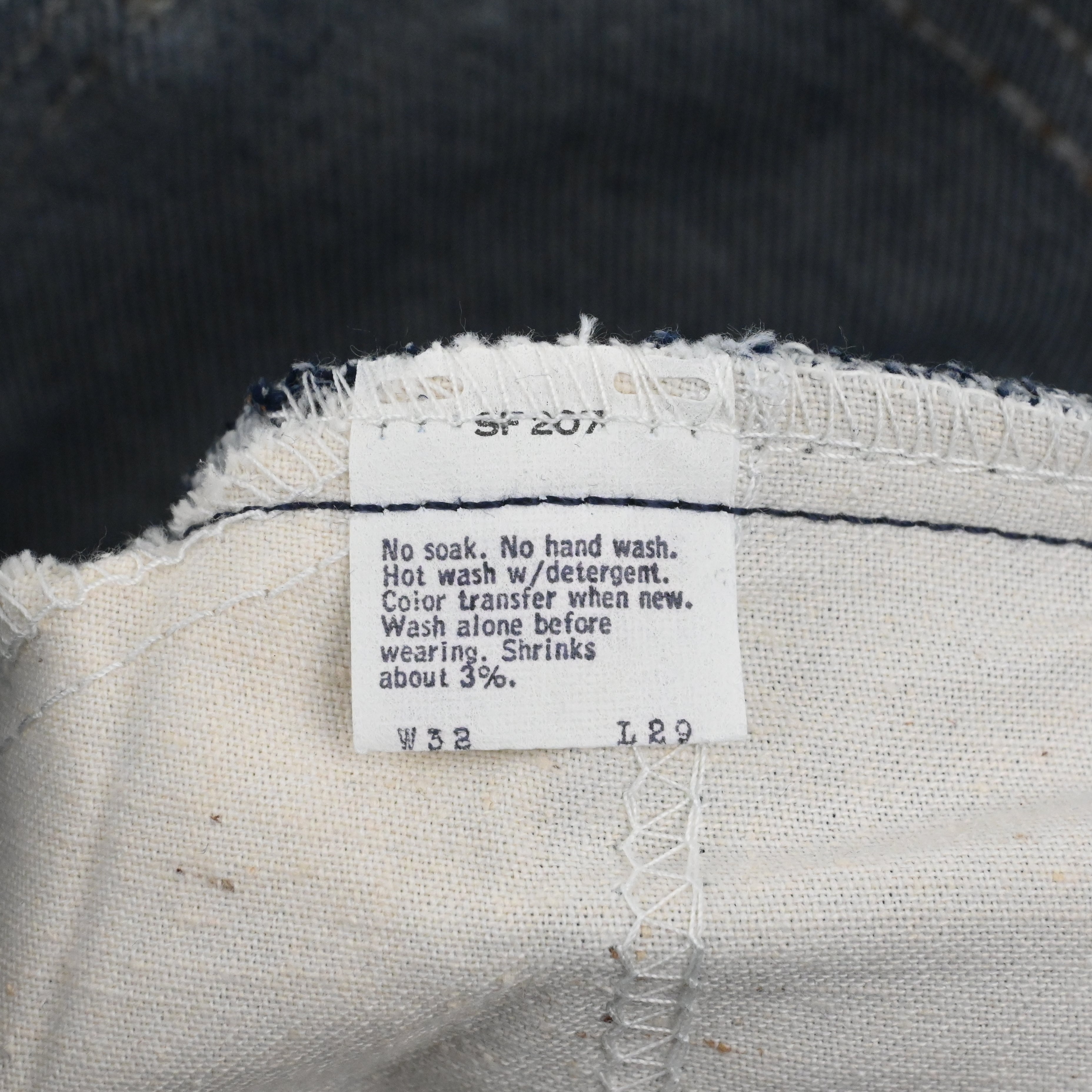 '82 LEVI'S 684-0217 SIZE W32 L29 DEAD STOCK