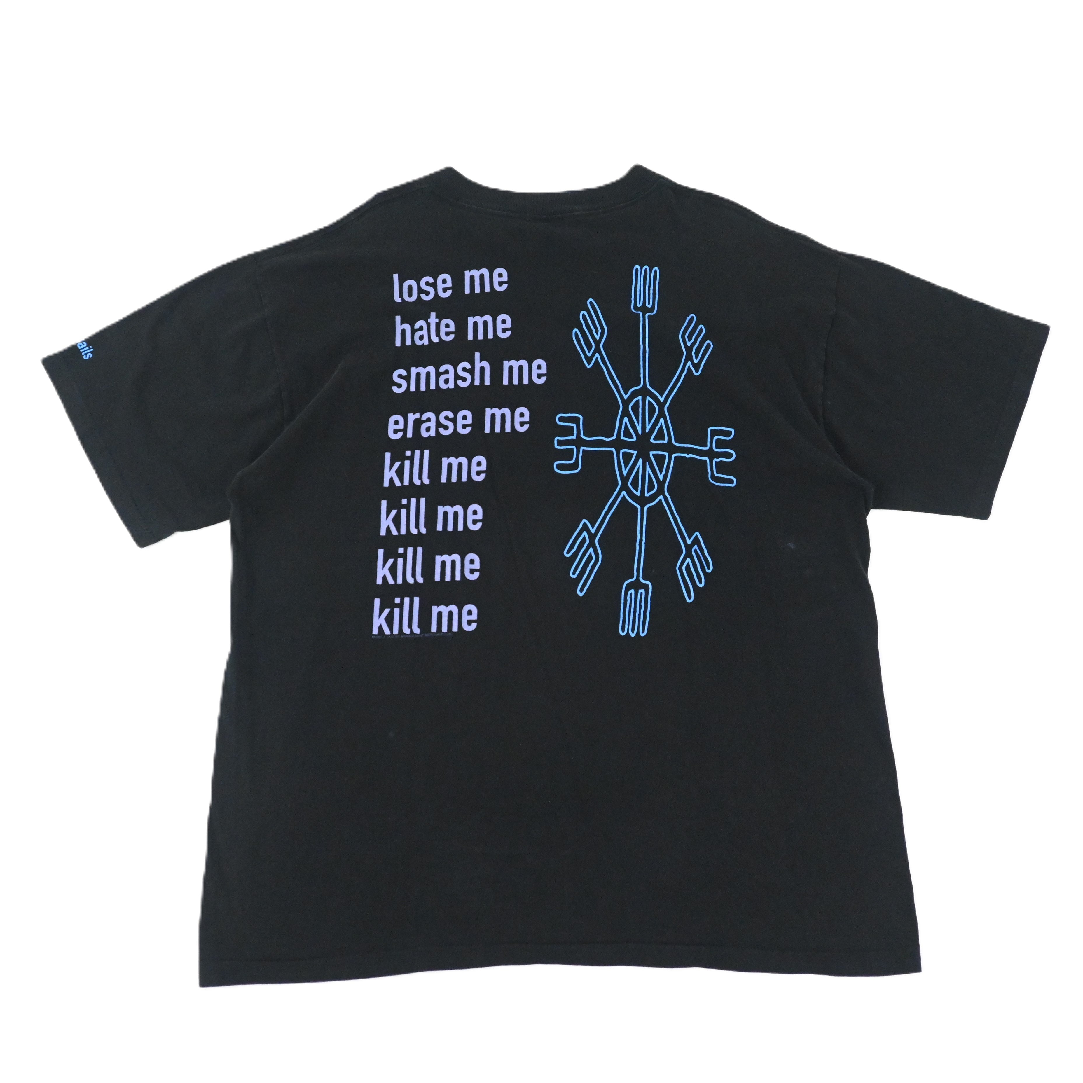 97© Nine Inch Nails ”ERASER” T-SHIRT SIZE XL