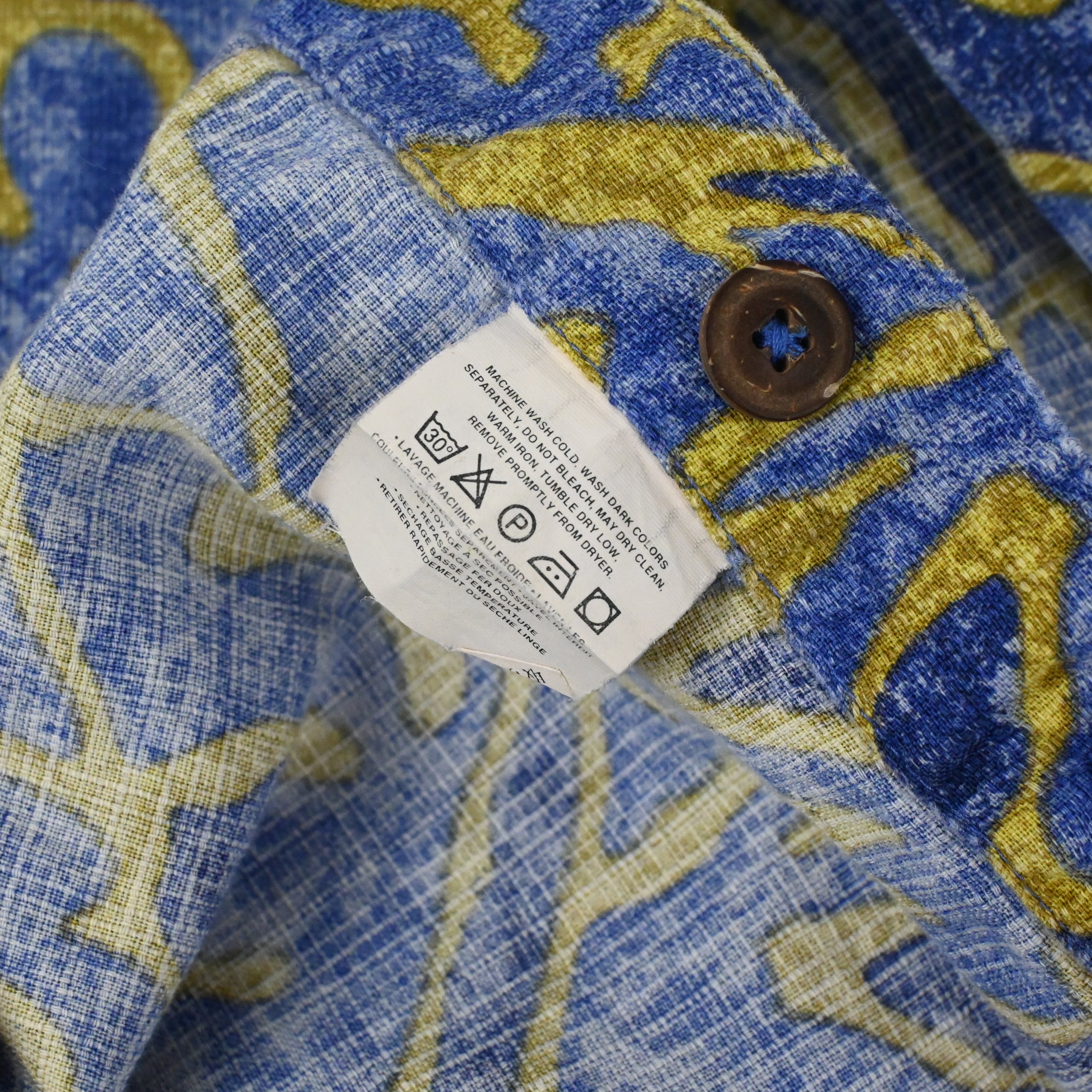 ’99 Patagonia A/C shirt flora ture blue size M