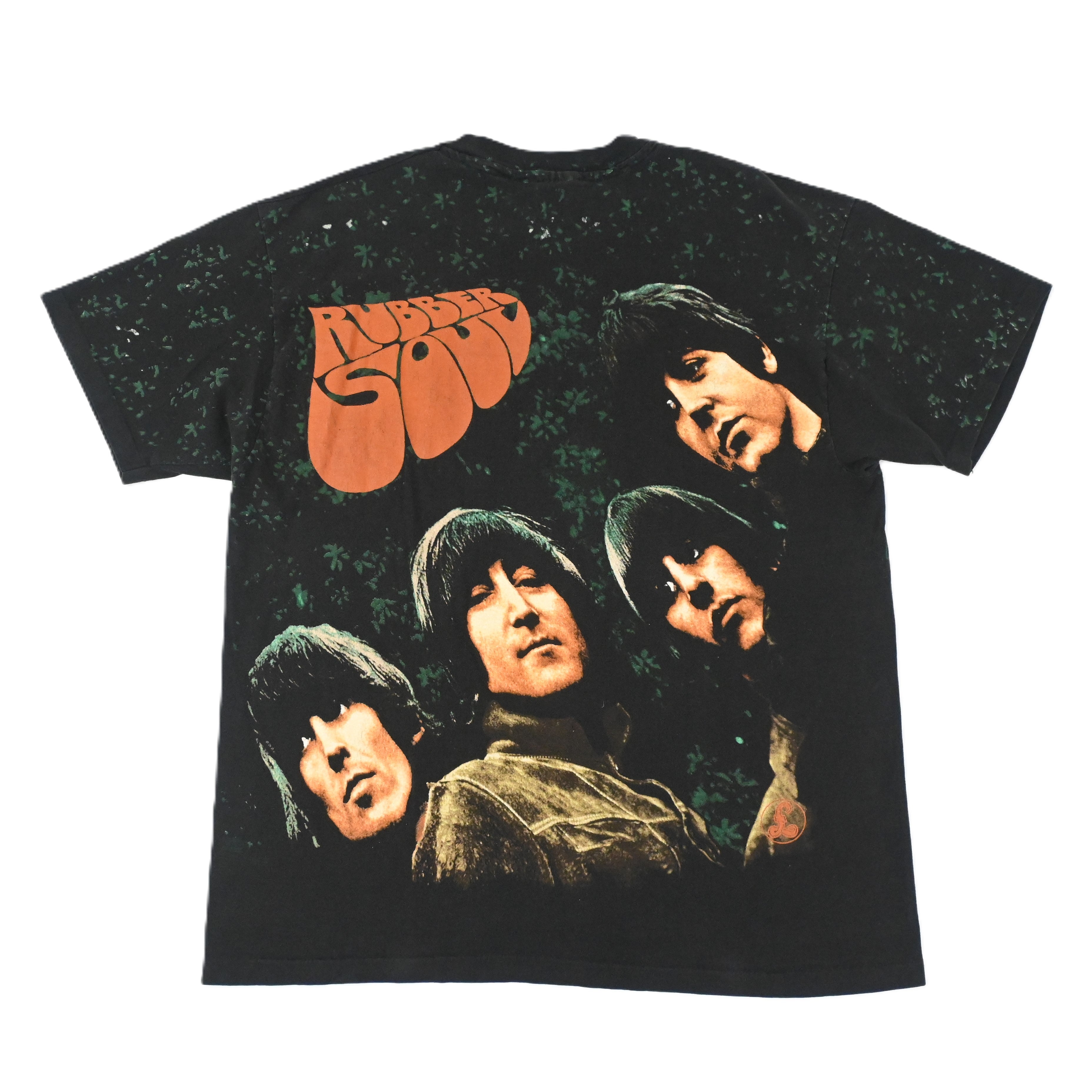 Early 90's THE BEATLES "RUBBER SOUL" AOP T-SHIRT SIZE XL
