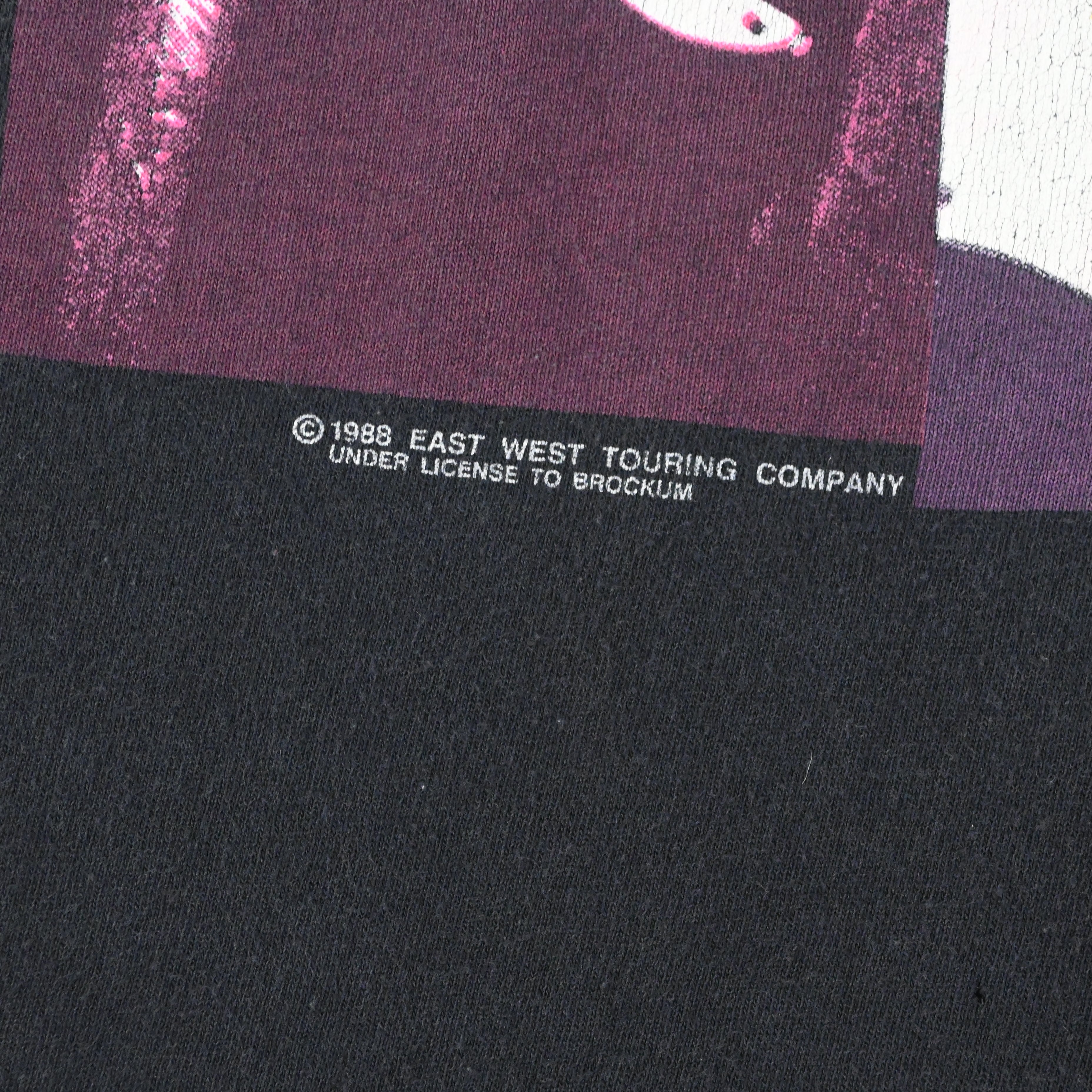 88© BOB DYLAN "NEVER ENDING TOUR" PRINTED T-SHIRT SIZE LARGE