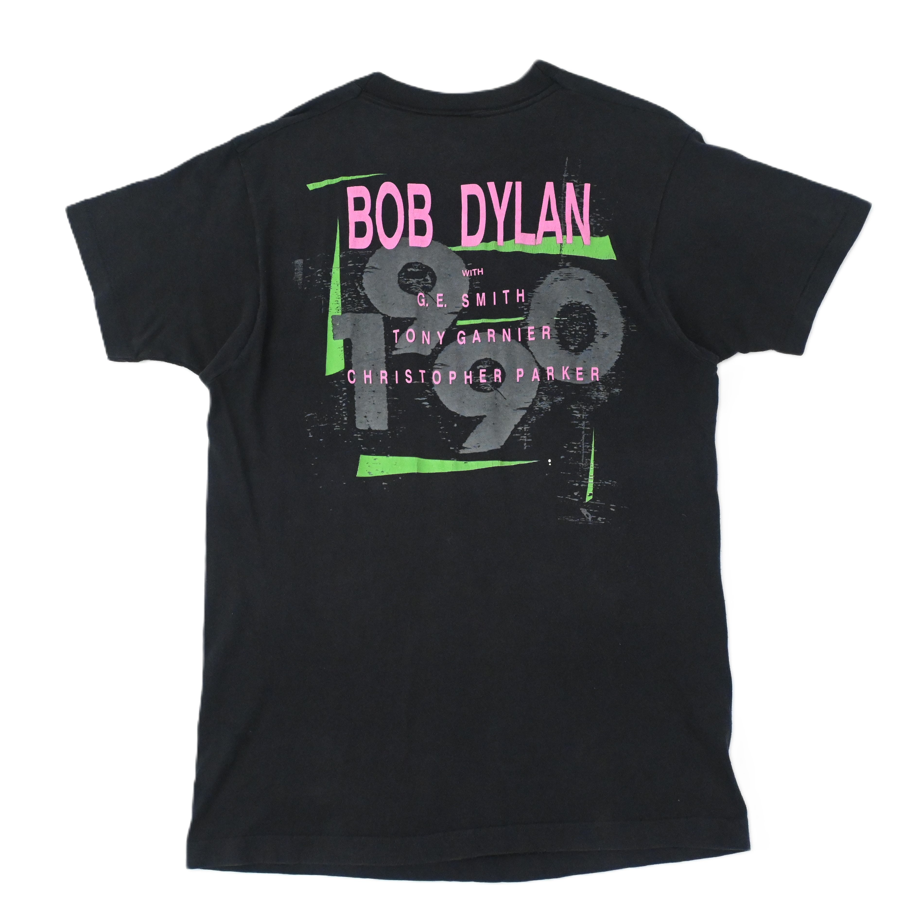 88© BOB DYLAN "NEVER ENDING TOUR" PRINTED T-SHIRT SIZE LARGE