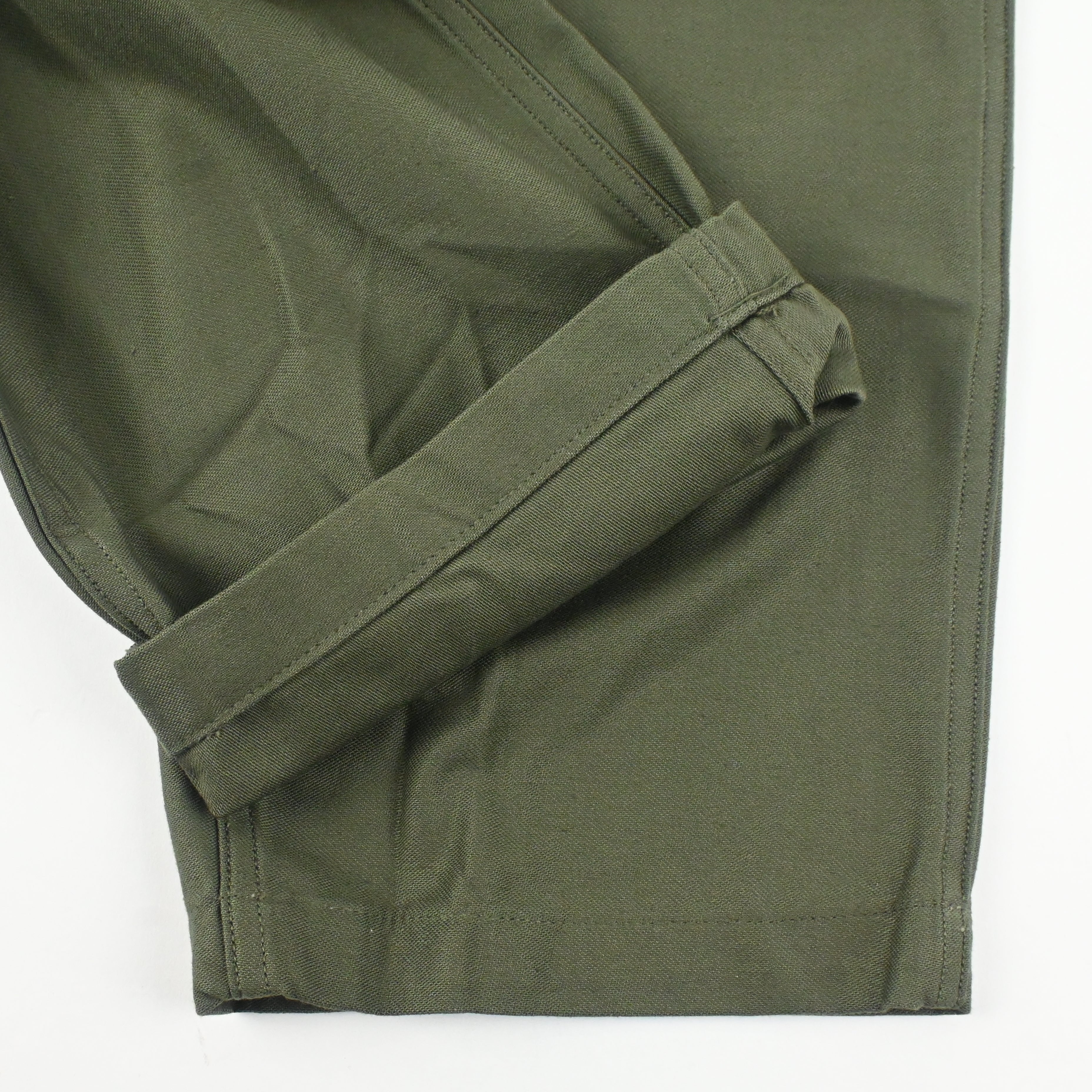 '75 SATEEN FATIGUE PANTS BUTTON FLY DEAD STOCK SIZE W32 L31