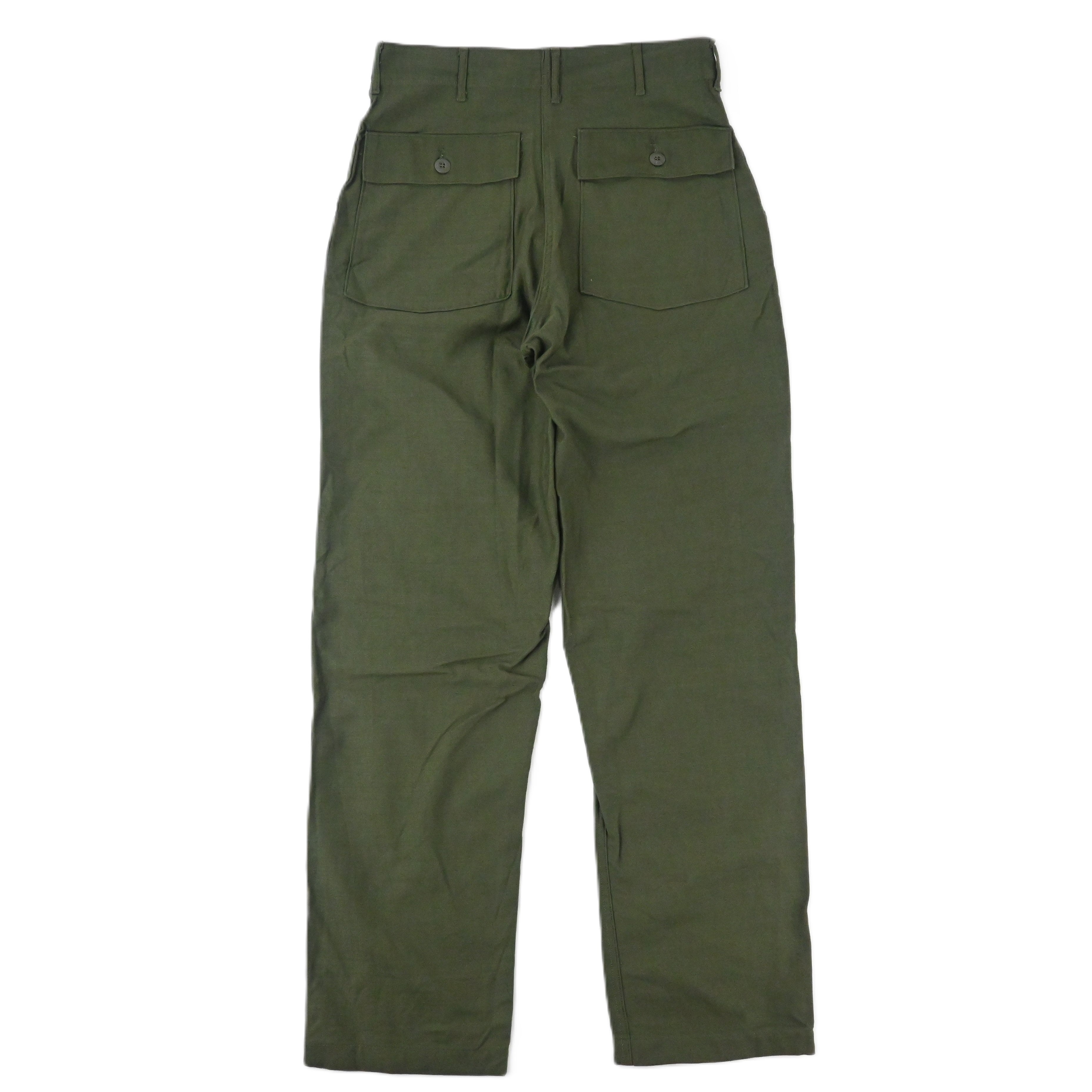 '72 SATEEN FATIGUE PANTS BUTTON FLY DEAD STOCK SIZE W32 L33
