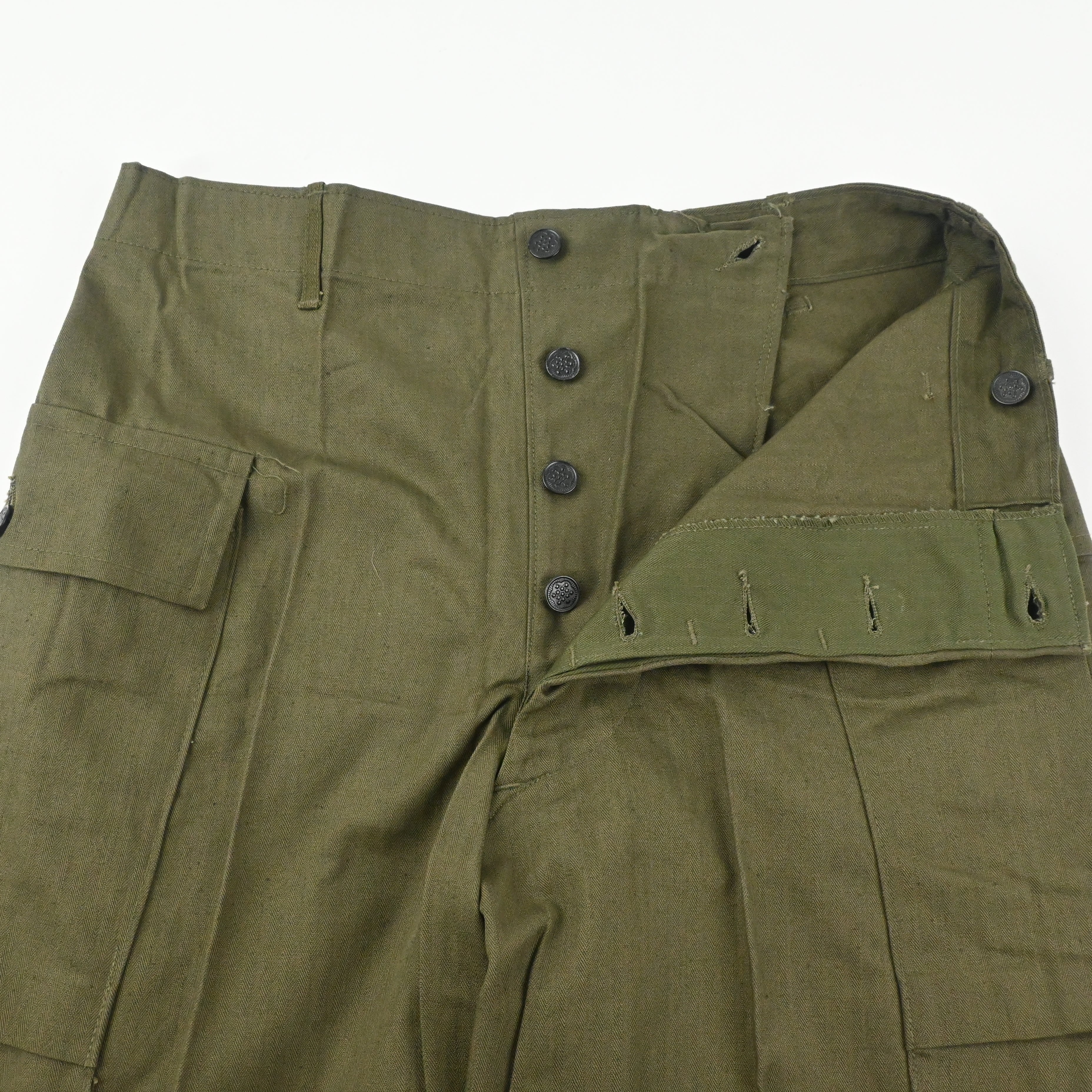 40's M-43 HBT UTILITY TROUSERS DEAD STOCK W34 L33
