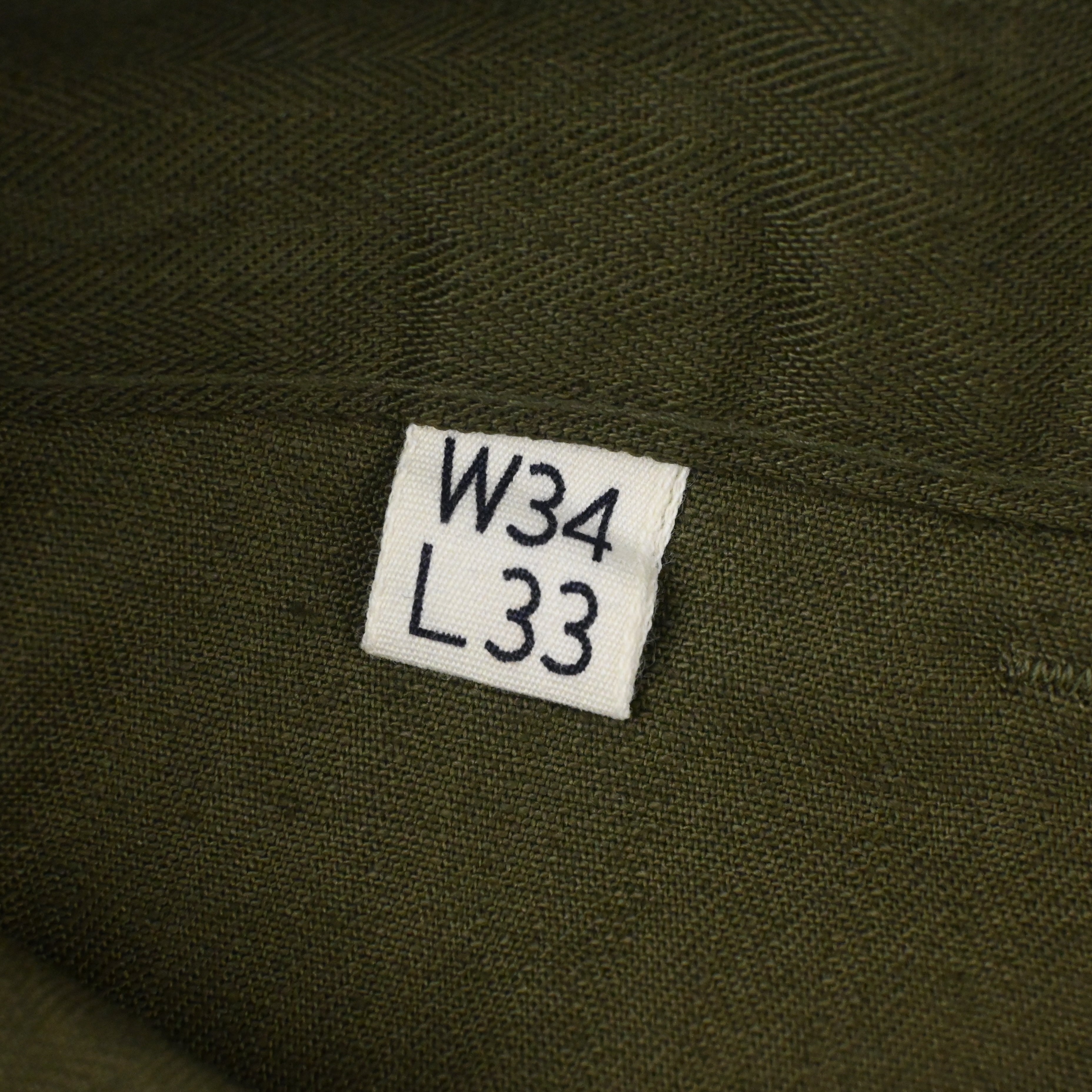 40's M-43 HBT UTILITY TROUSERS DEAD STOCK W34 L33