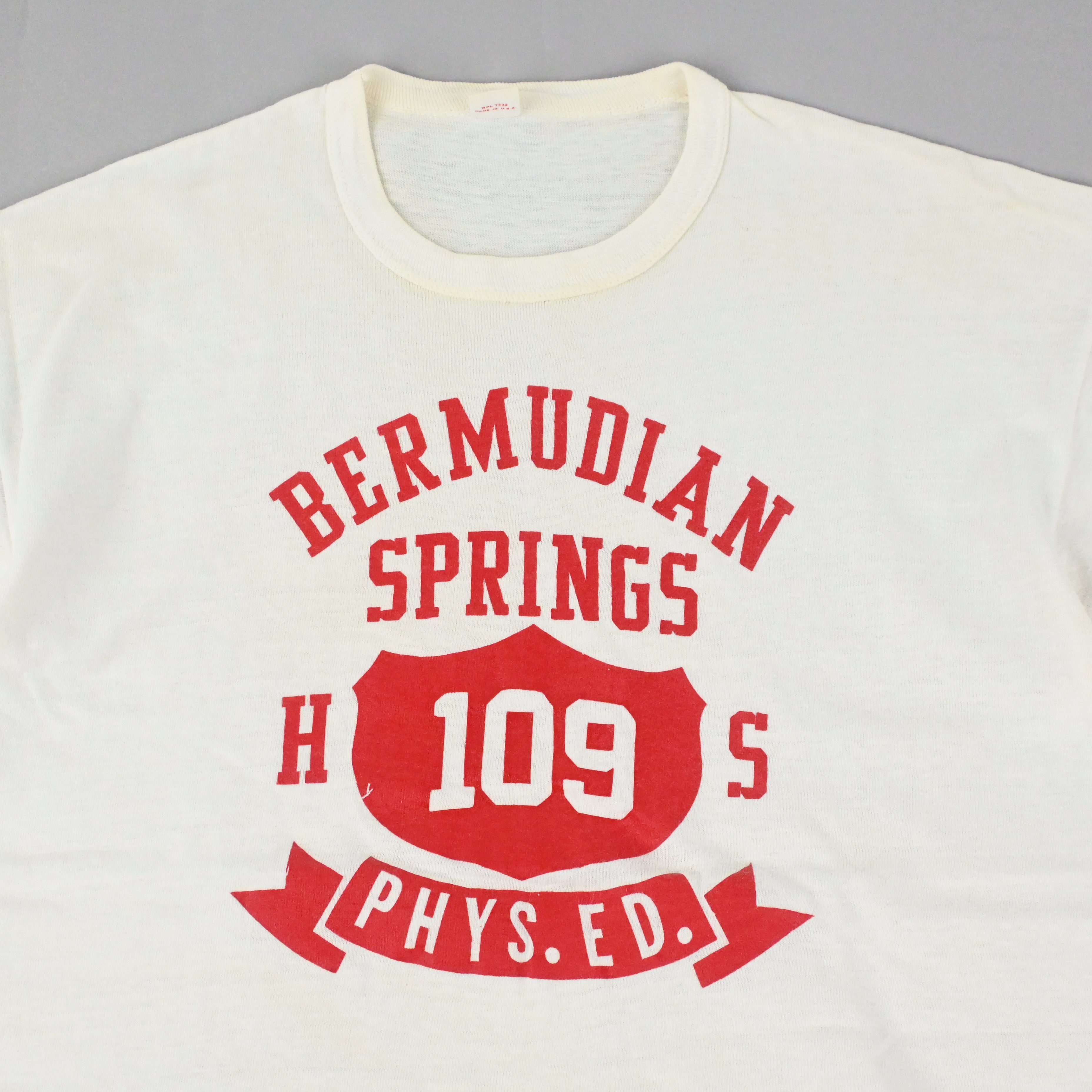 60's Russell Southern "BERMUDIAN SPRINGS" T-SHIRT SIZE XL