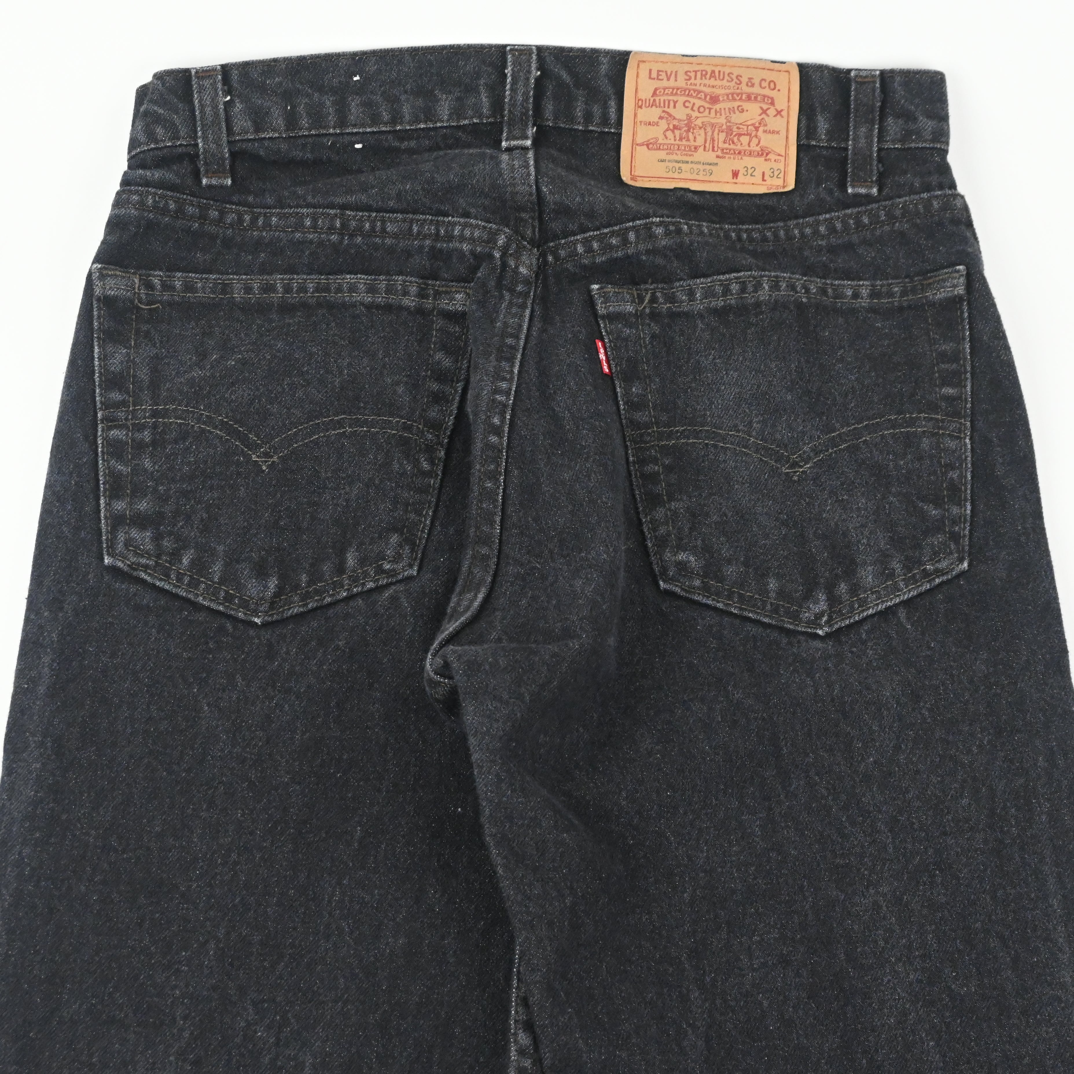 80's LEVI'S 505-0259 SIZE W31 L32 BLACK
