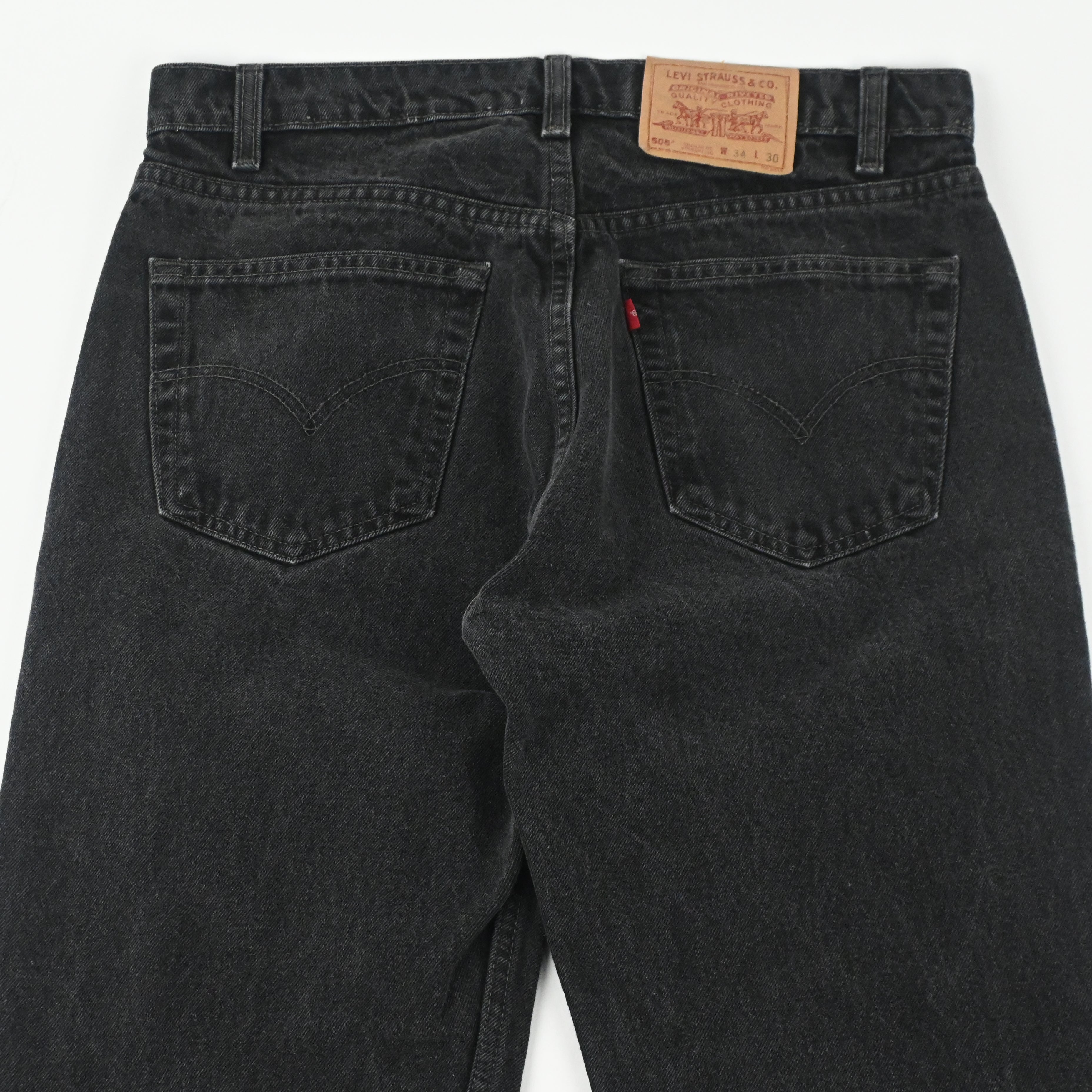 '98 LEVI'S 00505-0260 SIZE W34 L30 BLACK